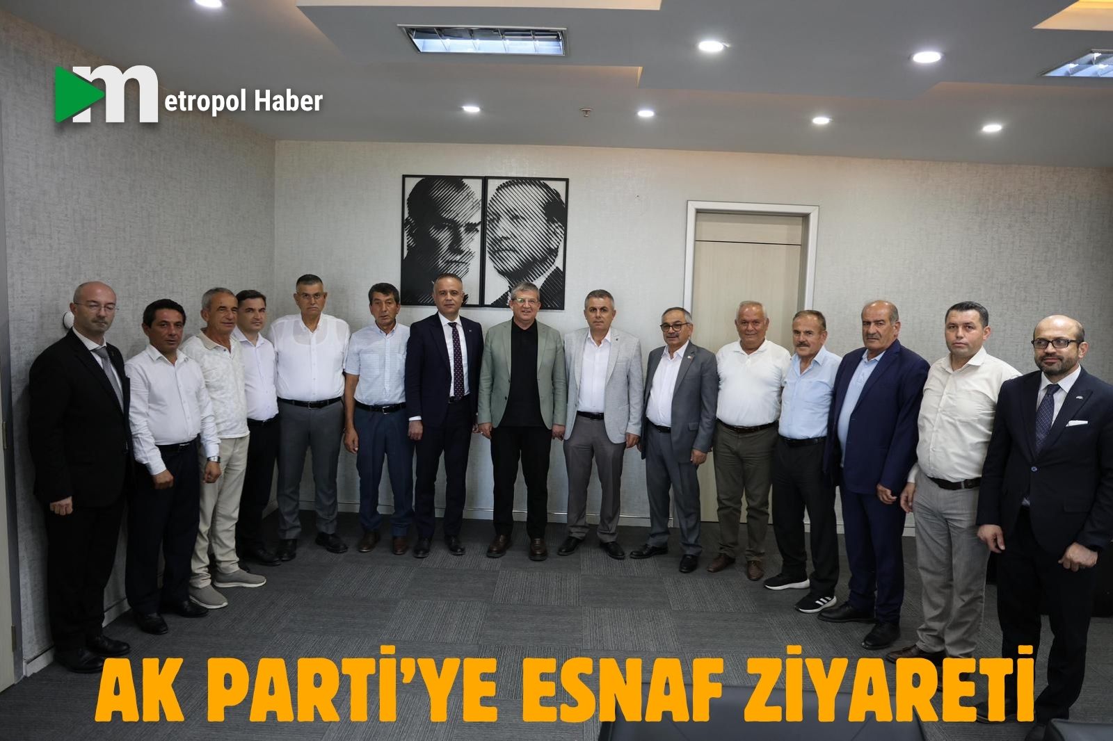 AK PARTİ’YE ESNAF ZİYARETİ