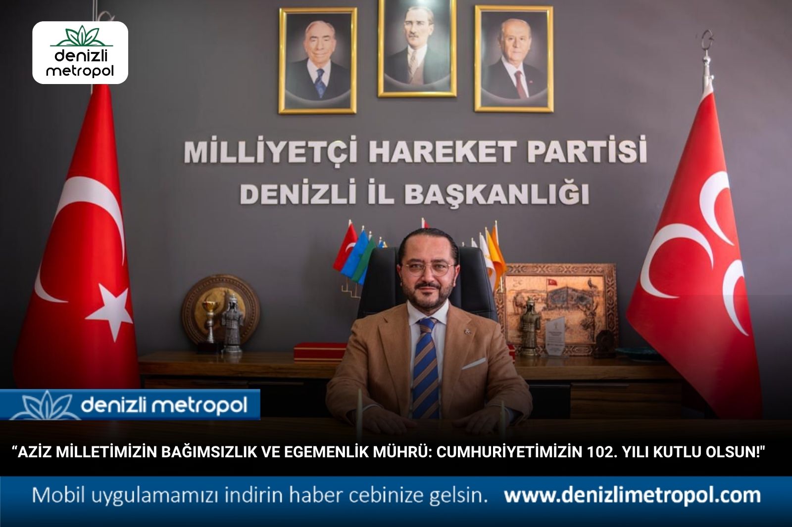"Aziz Milletimizin Bağımsızlık ve Egemenlik Mührü: Cumhuriyetimizin 102. Yılı Kutlu Olsun!"