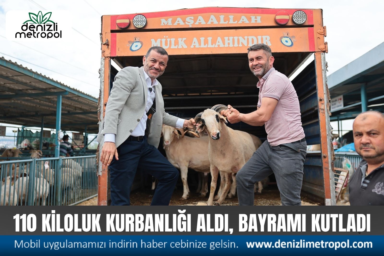 BAŞKAN ÇAVUŞOĞLU HEM KURBANLIĞINI SEÇTİ HEM DE ESNAFLA BULUŞTU!