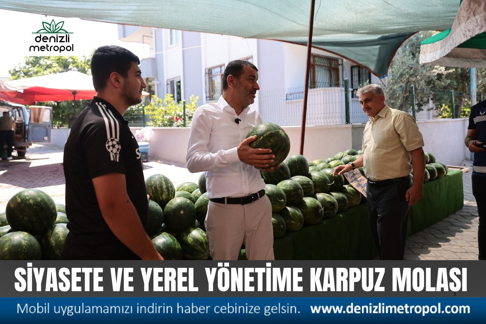 BAŞKAN ÇAVUŞOĞLU SİYASETİN SICAK HAVASINDAN SIYRILIP SEMT PAZARINA İNDİ!