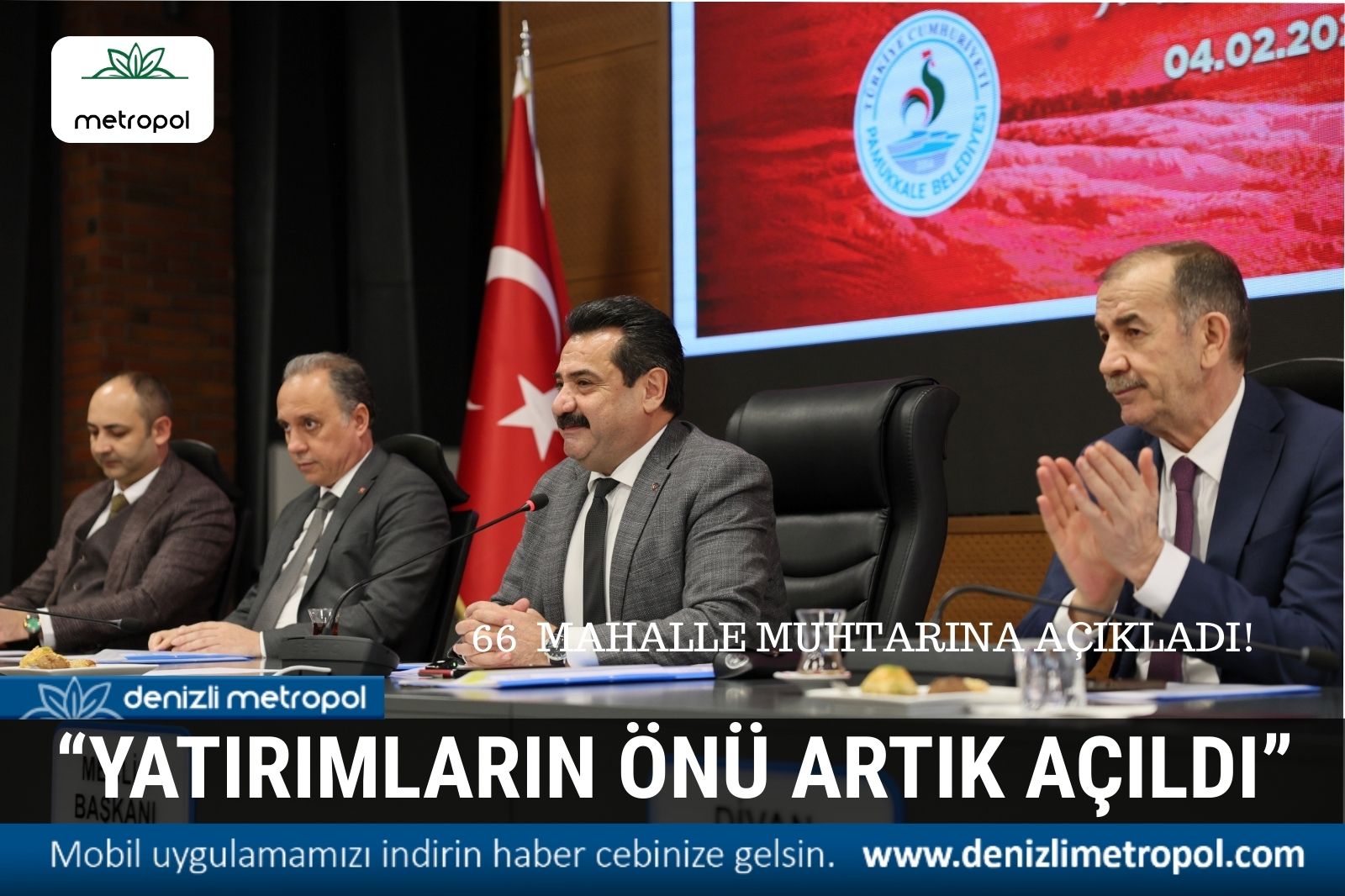 BAŞKAN’DAN MÜJDE; PAMUKKALE’DE YATIRIMLARIN ÖNÜ AÇILDI