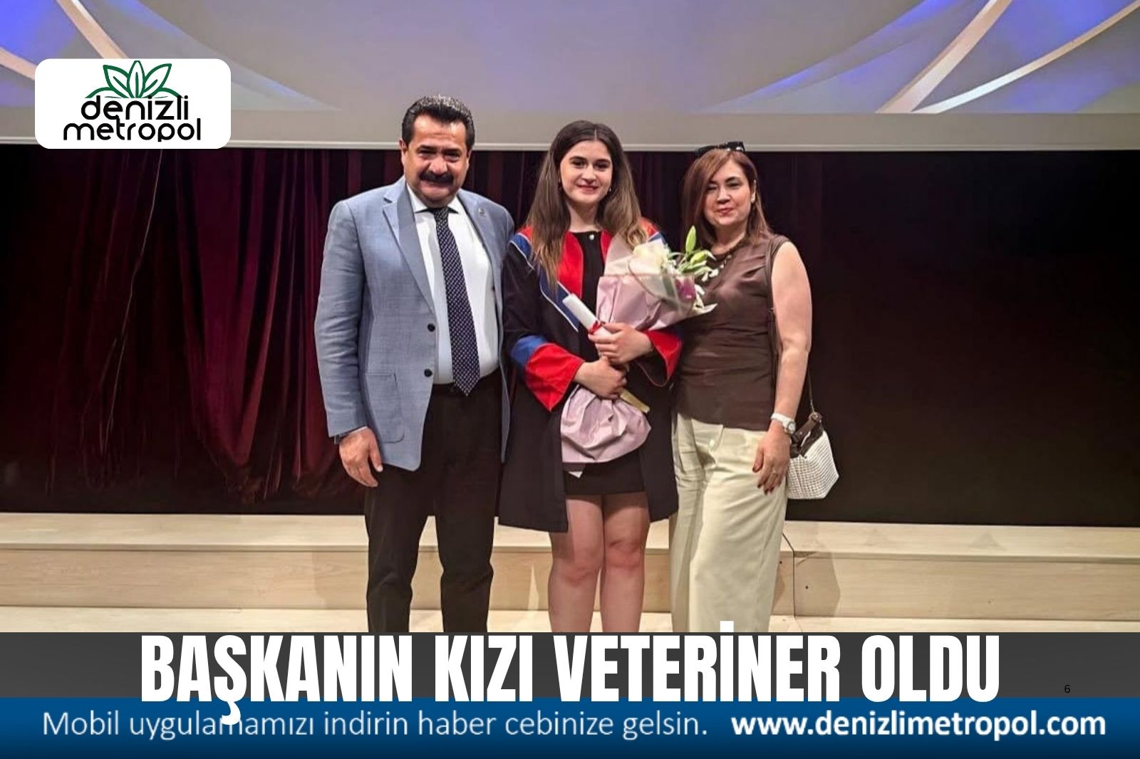 BAŞKAN ERTEMUR’UN KIZI VETERİNER OLDU