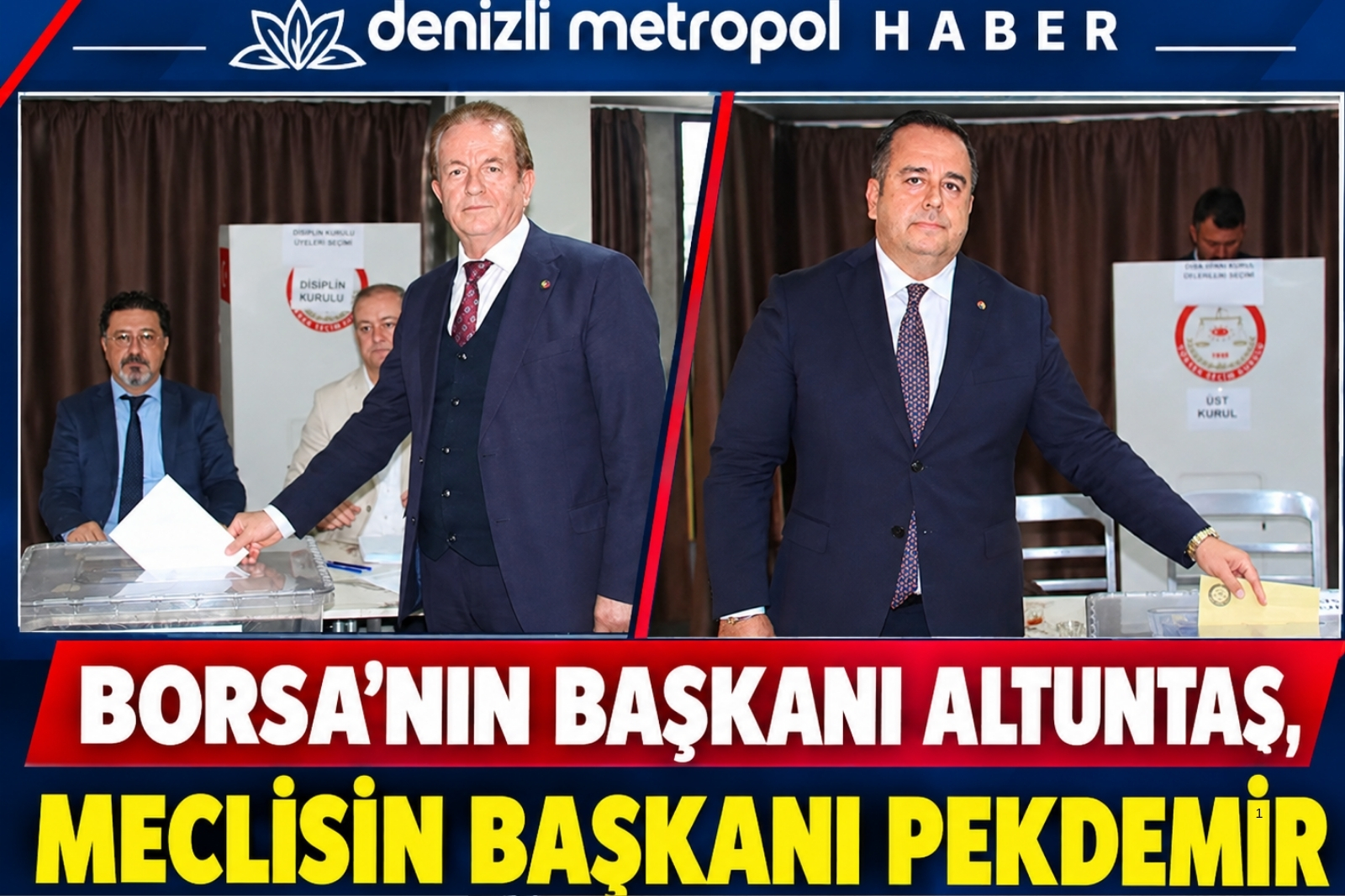 BORSA’NIN BAŞKANI ALTUNTAŞ, MECLİSİN BAŞKANI PEKDEMİR