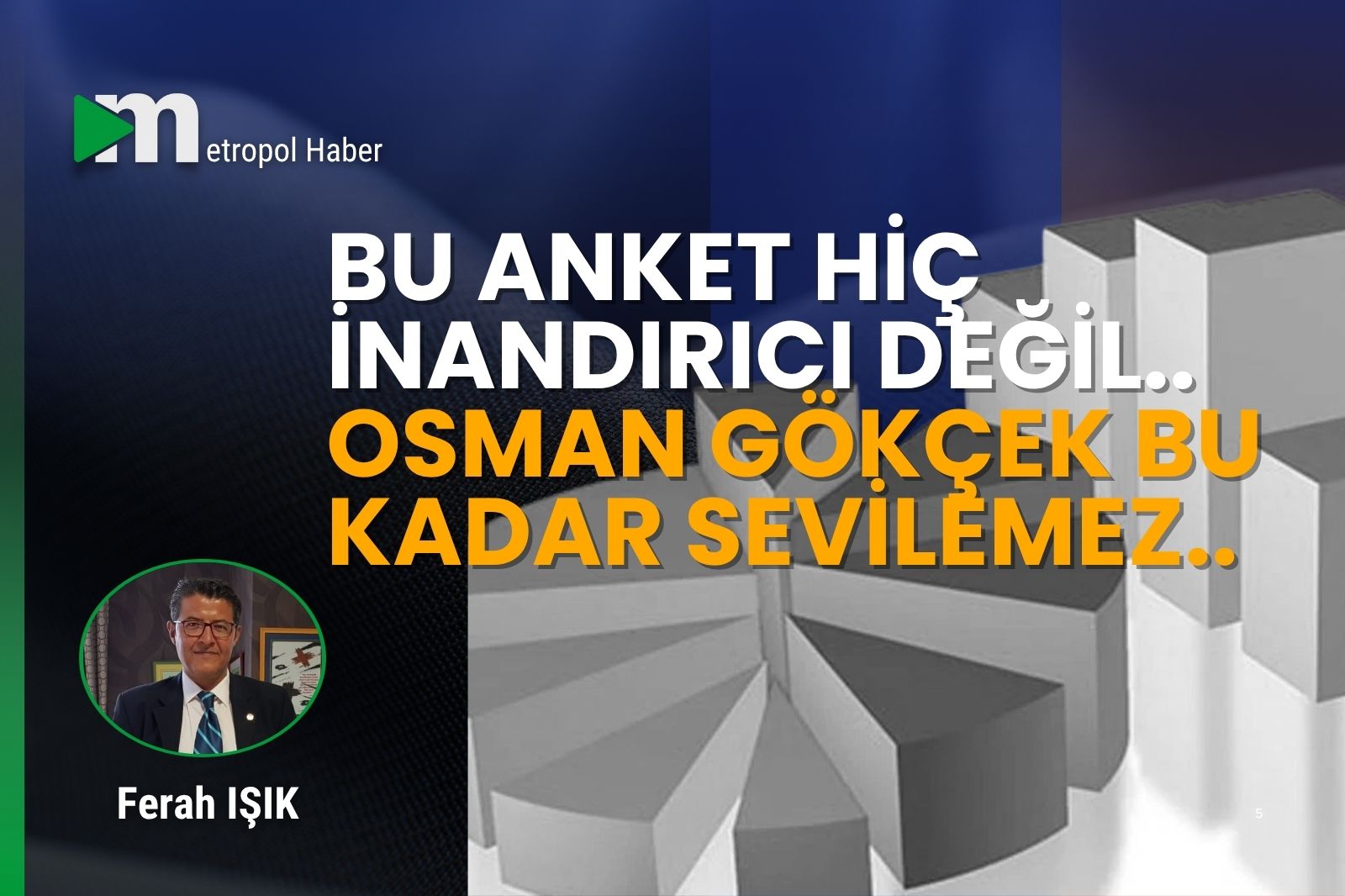BU ANKET HİÇ İNANDIRICI DEĞİL; OSMAN GÖKÇEK, EN SEVİLEN VEKİL OLAMAZ!
