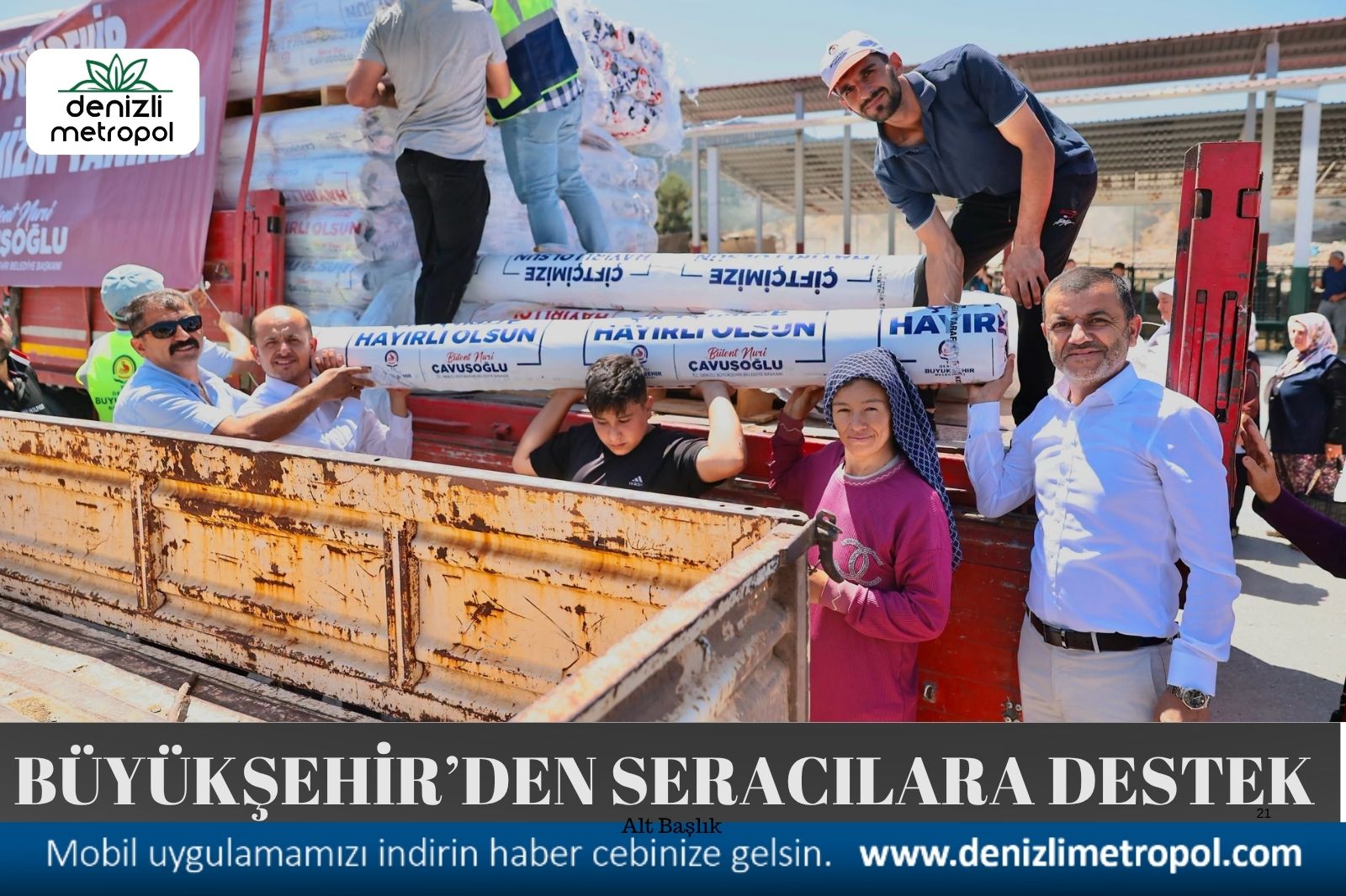 BÜYÜKŞEHİR’DEN SERACILARA ‘NAYLON’ DESTEĞİ