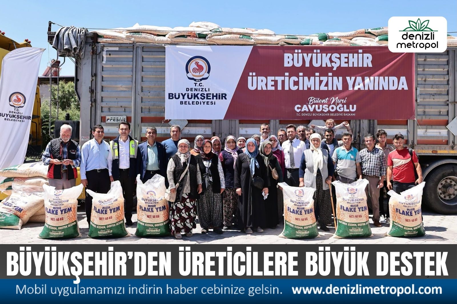 BÜYÜKŞEHİR’DEN ÜRETİCİLERE BÜYÜK DESTEK
