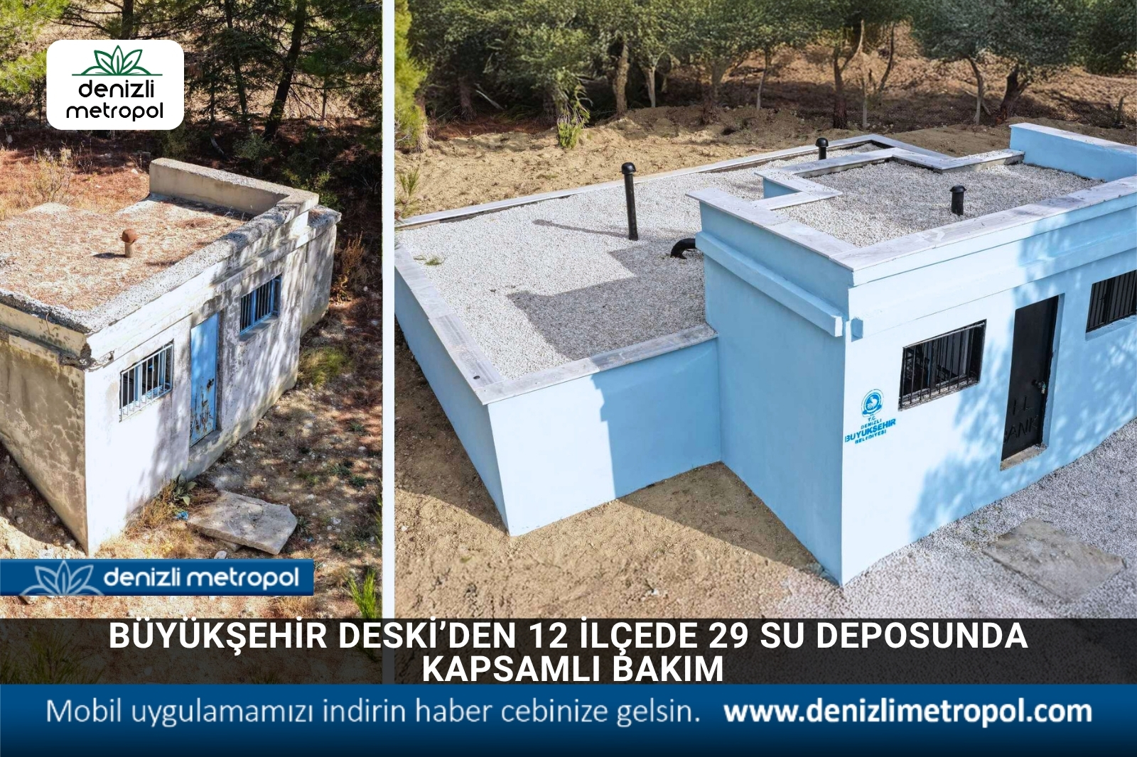 Büyükşehir DESKİ’den 12 ilçede 29 su deposunda kapsamlı bakım