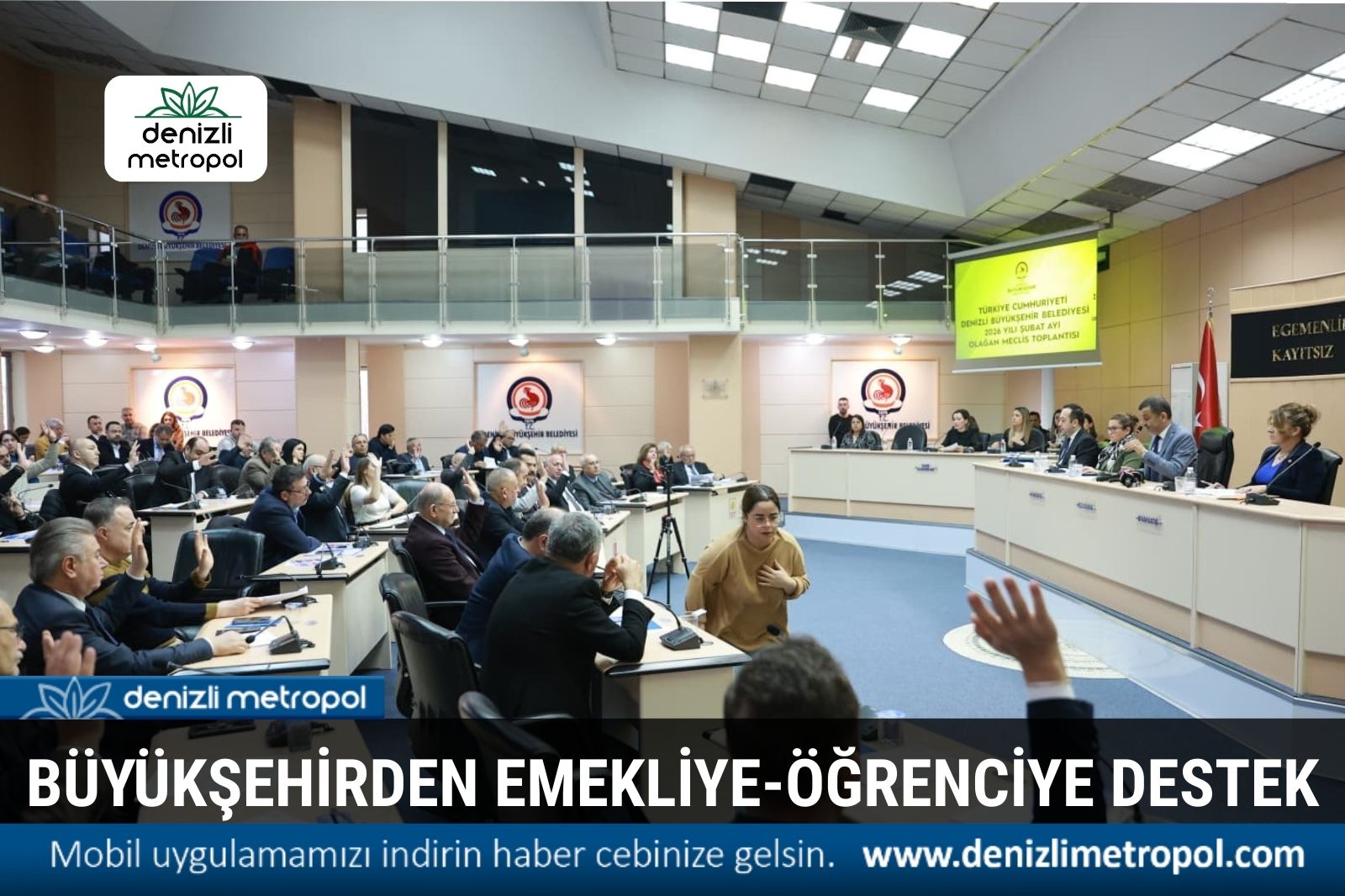 BÜYÜKŞEHİRDEN EMEKLİYE, ÖĞRENCİYE DESTEK