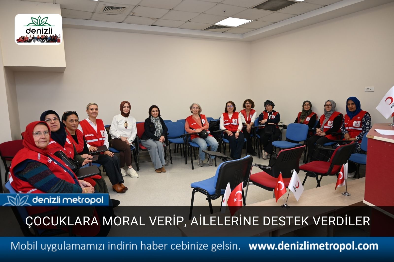 ÇOCUKLARA MORAL, AİLELERE DESTEK OLDULAR
