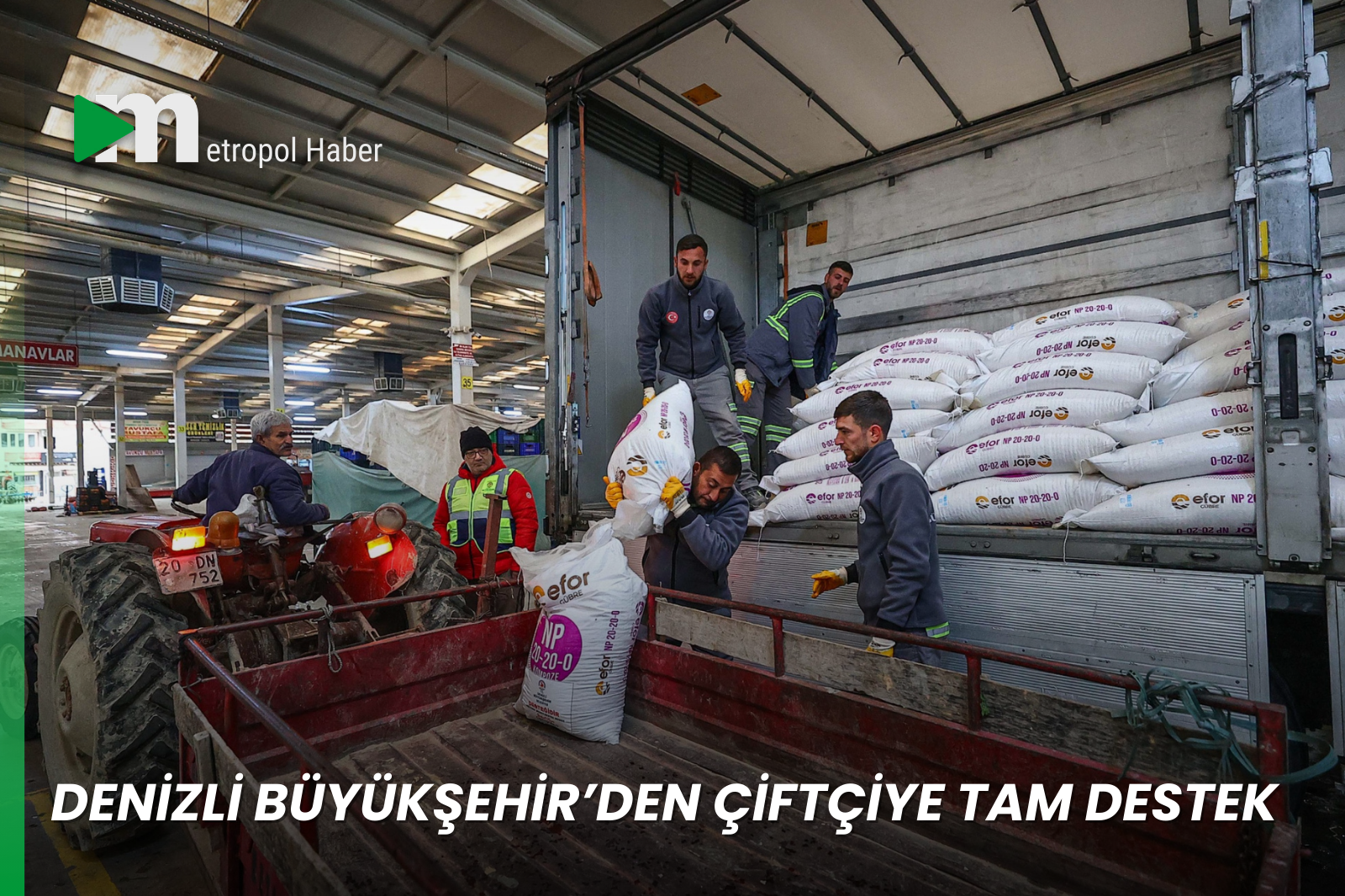 DENİZLİ BÜYÜKŞEHİR’DEN ÇİFTÇİYE TAM DESTEK