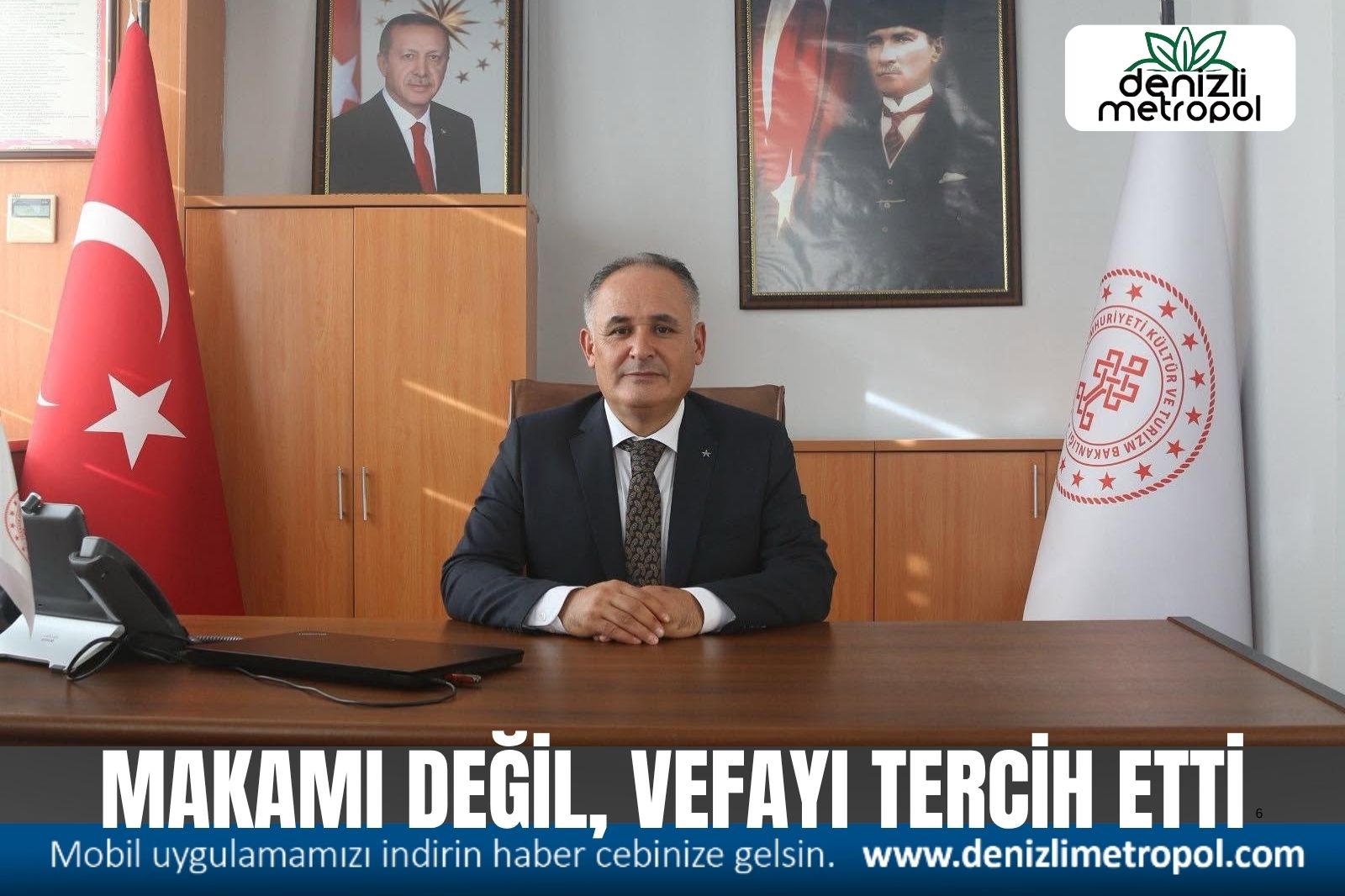 DENİZLİ’DE VEFA ÖRNEĞİ: MÜDÜR ADEM ÖZEL, DEMANS HASTASI BABASI İÇİN GÖREVİNDEN AYRILDI!