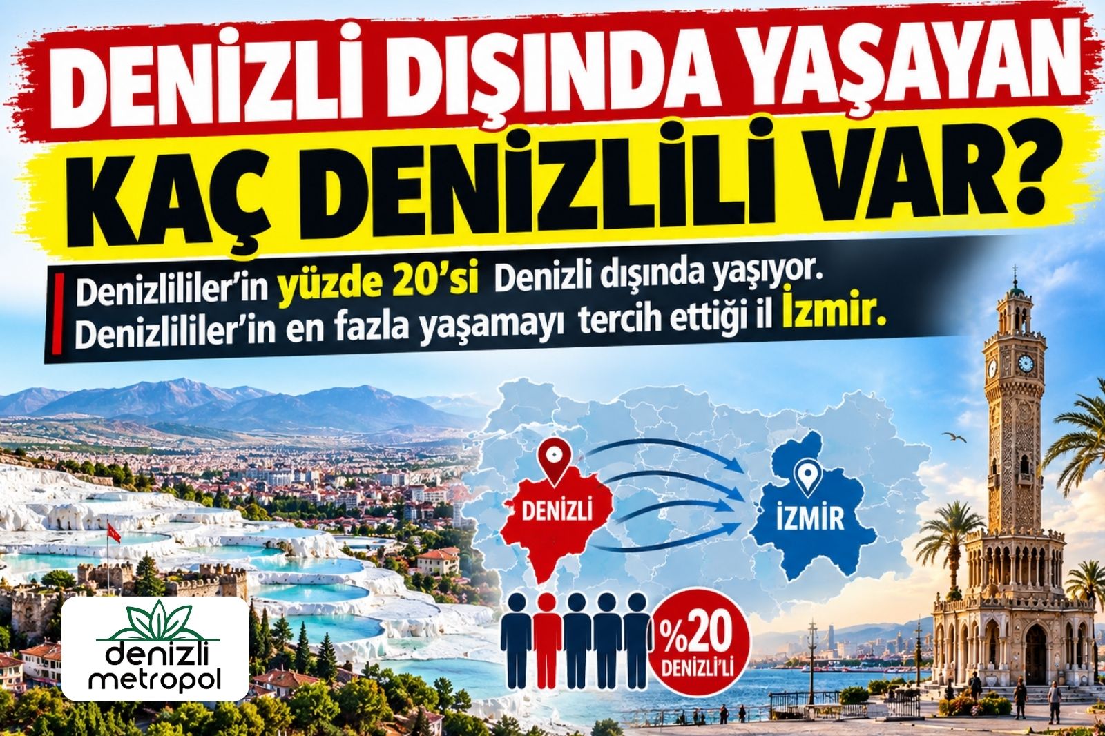 DENİZLİ DIŞINDA YAŞAYAN KAÇ DENİZLİLİ VAR?