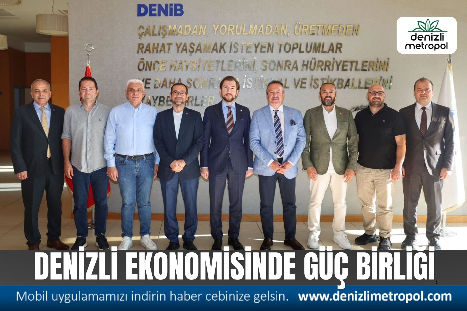 DENİZLİ EKONOMİSİNDE GÜÇ BİRLİĞİ