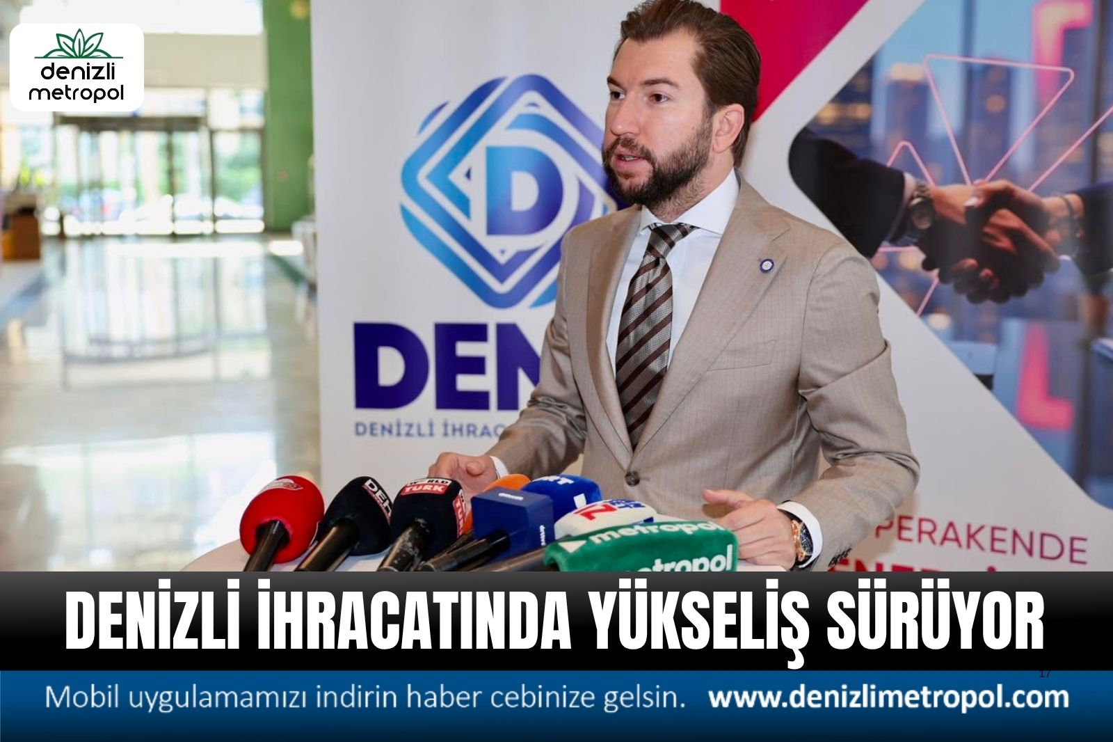 DENİZLİ İHRACATINDA YÜKSELİŞ SÜRÜYOR