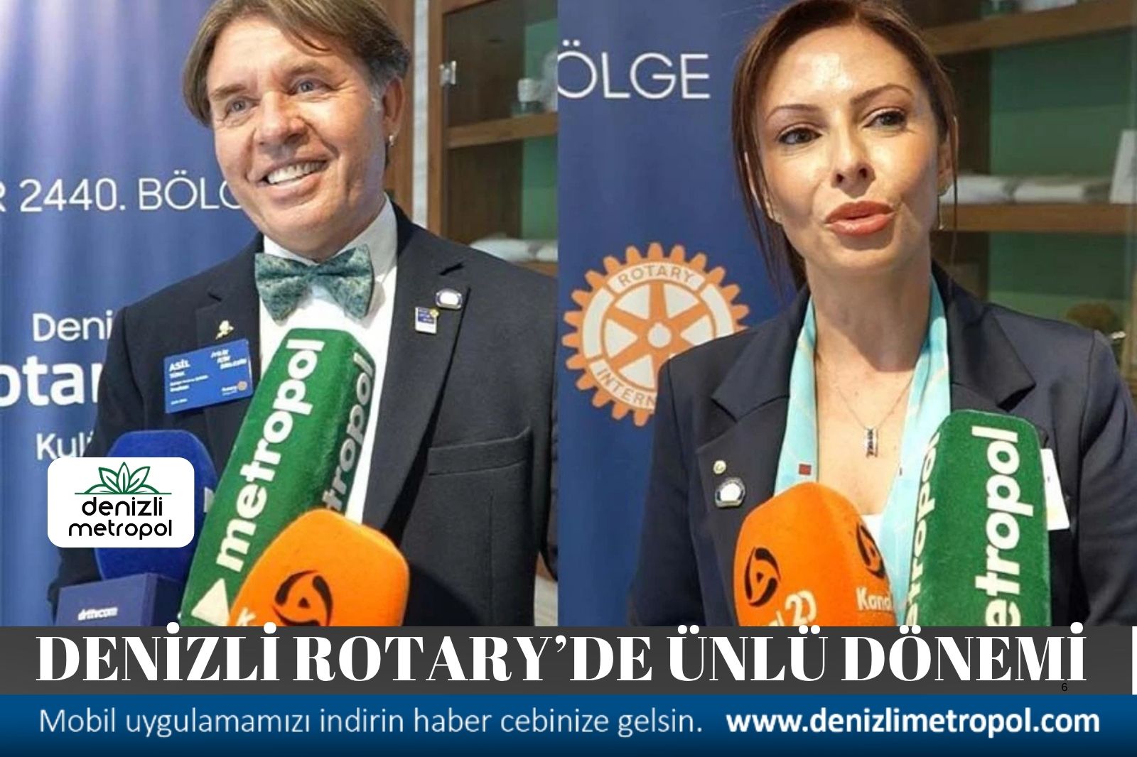 DENİZLİ ROTARY’DE EDA ÜNLÜ DÖNEMİ BAŞLADI