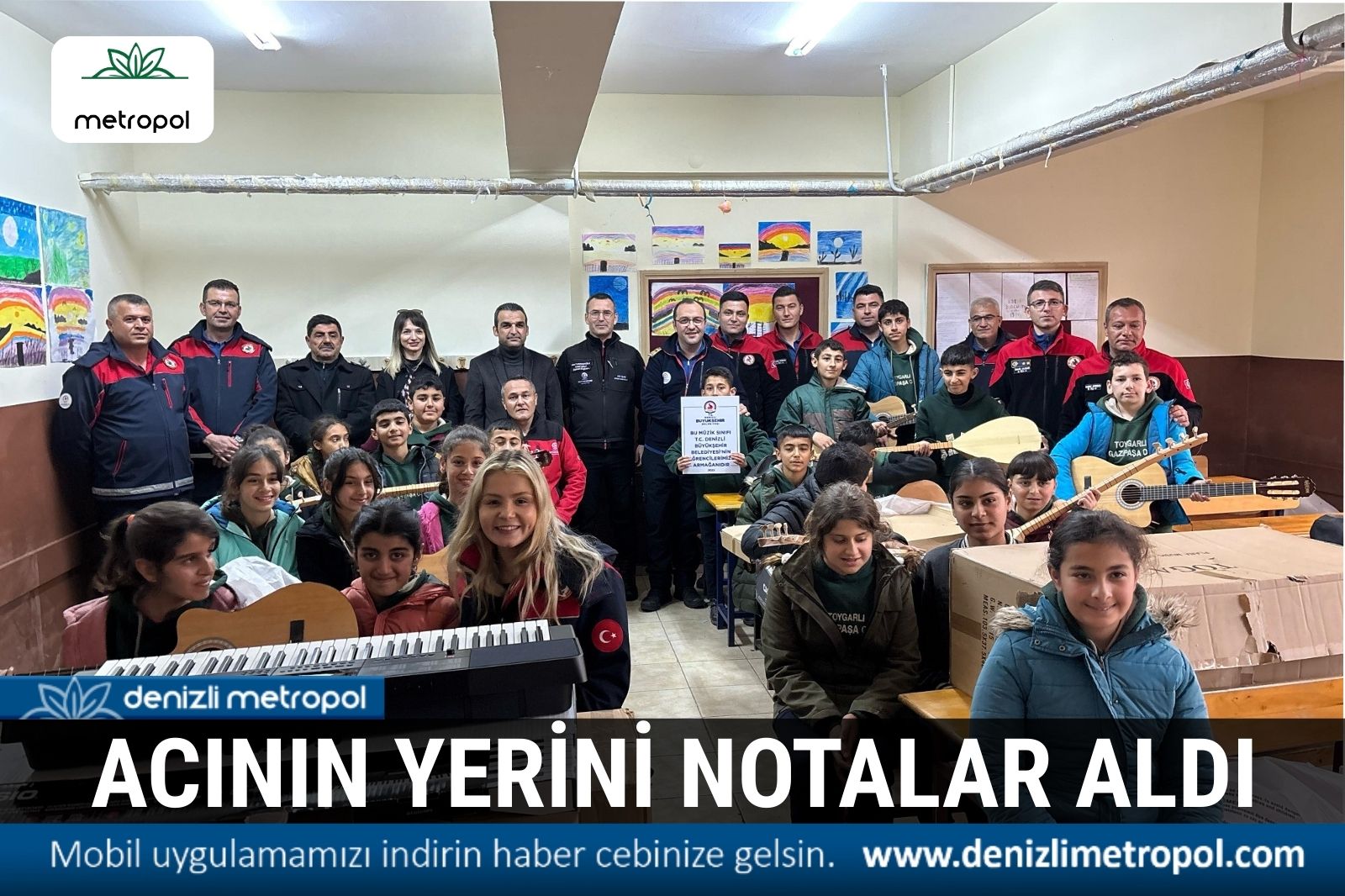 DEPREM BÖLGESİ ÇOCUKLARINDAN DENİZLİ'YE MÜZİKLİ MESAJ VAR