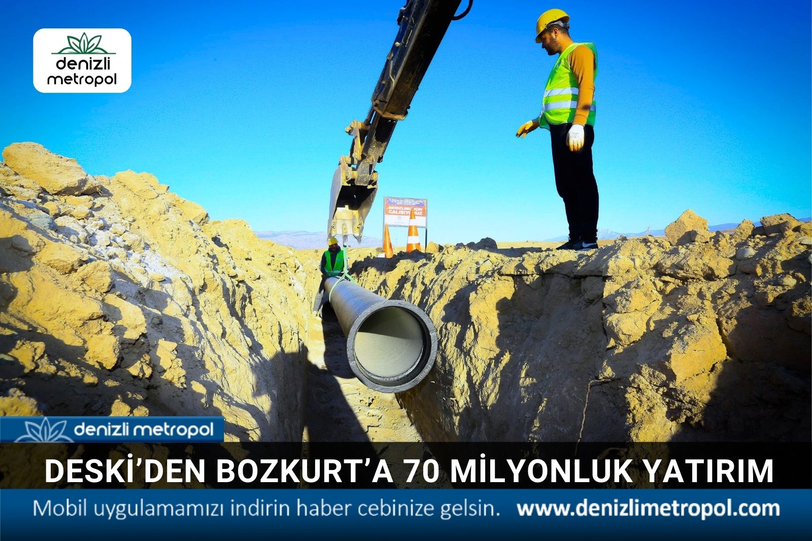 DESKİ’DEN BOZKURT’A 70 MİLYONLUK YATIRIM
