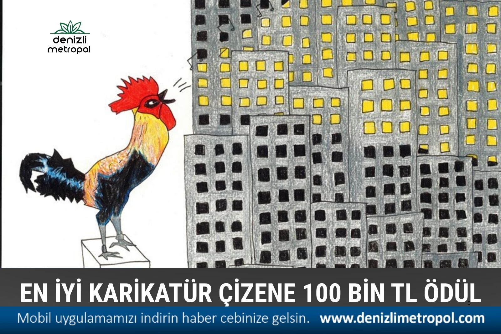 EN İYİ KARİKATÜR ÇİZENE 100 BİN TL ÖDÜL