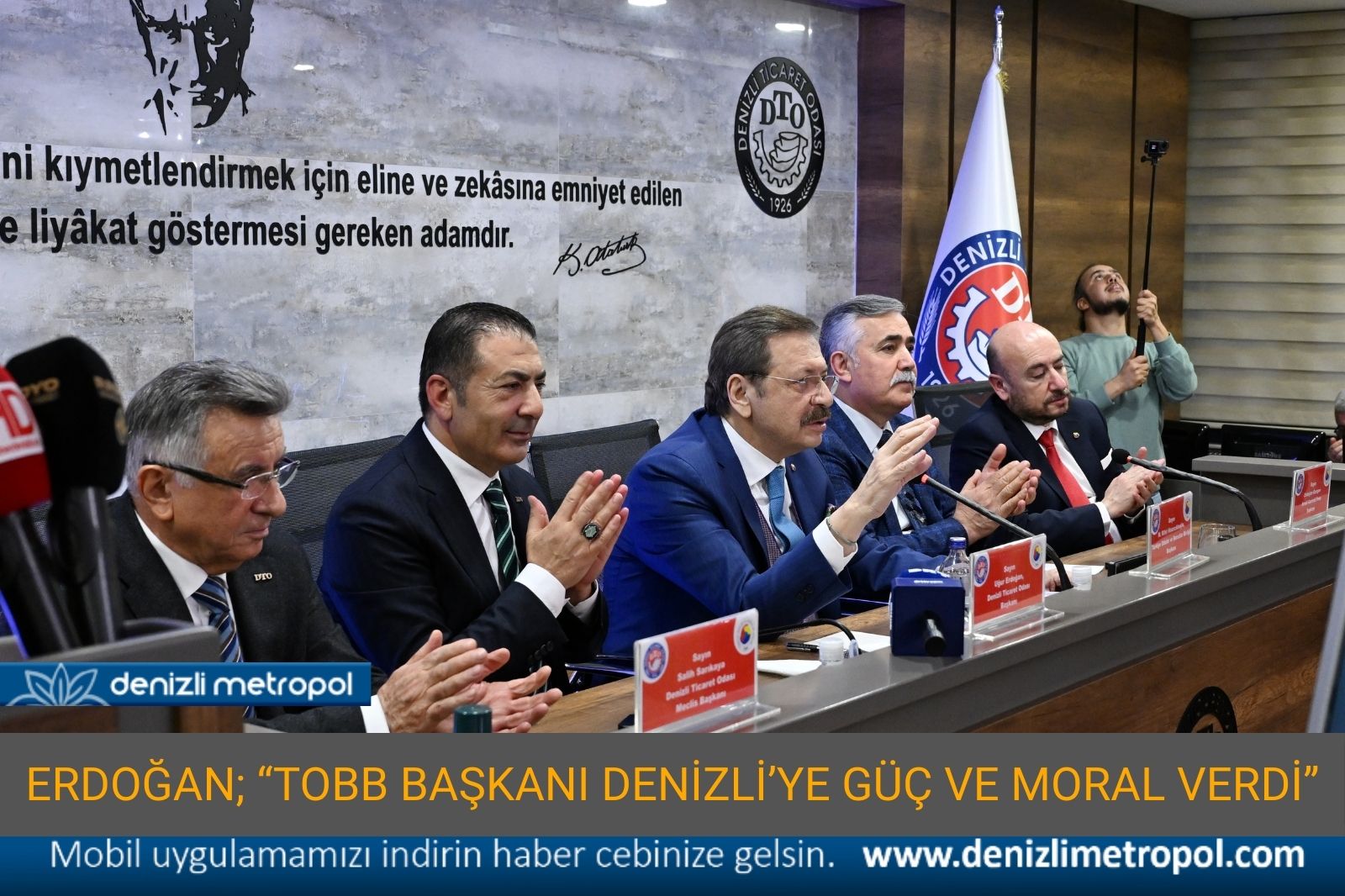 ERDOĞAN; “HİSARCIKLIOĞLU DENİZLİ’YE MORAL VERDİ”