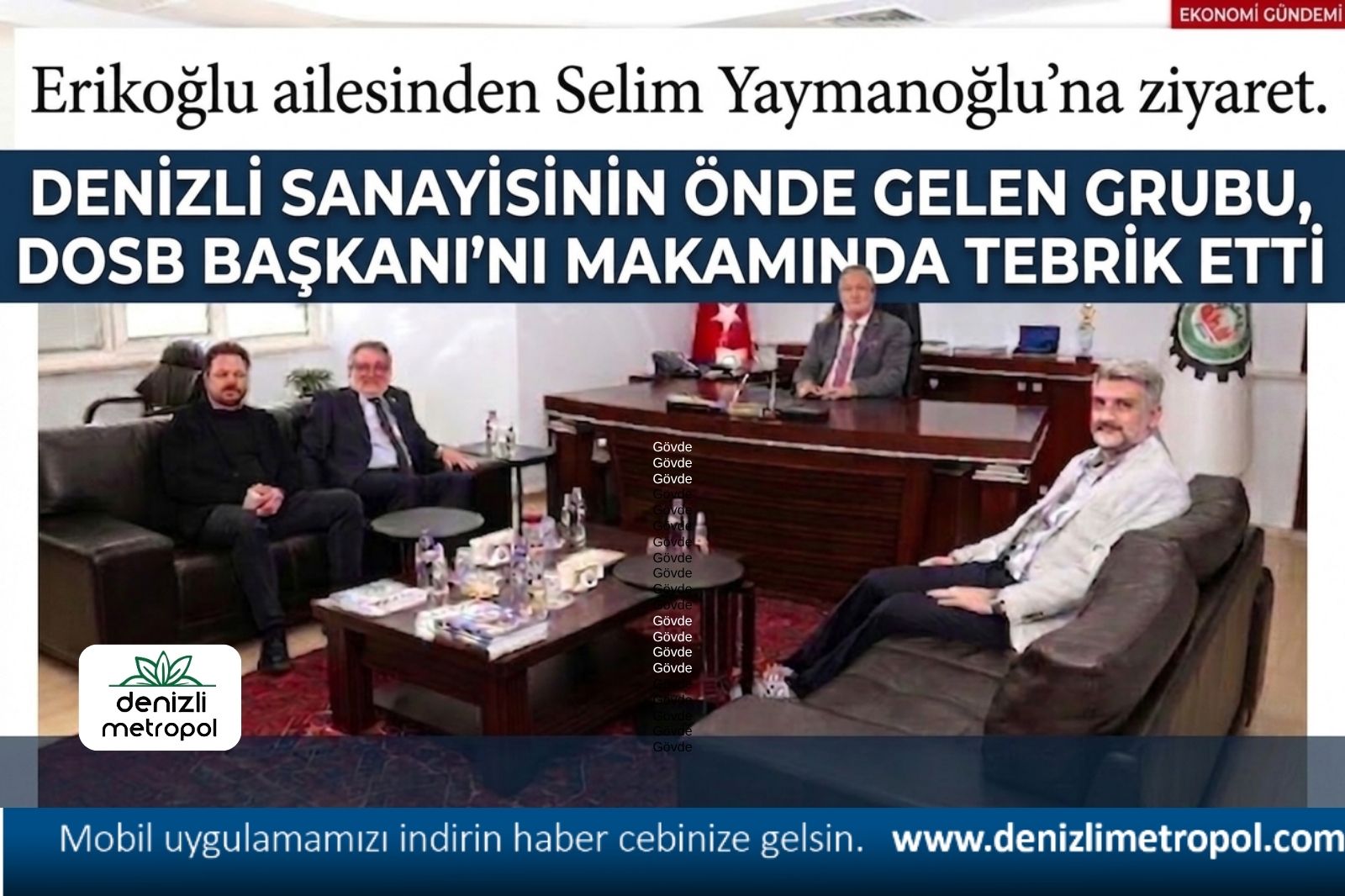 ERİKOĞLU AİLESİ’NDEN YAYMANOĞLU’NA “HAYIRLI OLSUN” ZİYARETİ