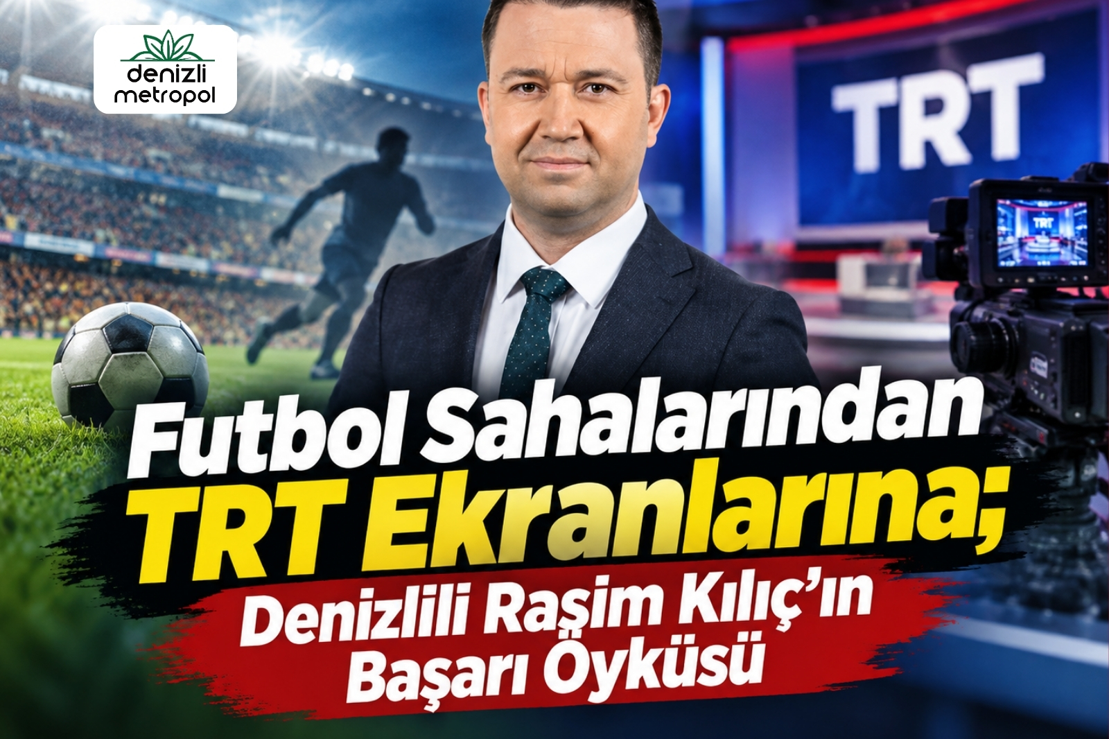 Futbol Sahalarından TRT Ekranlarına; Denizlili Rasim Kılıç’ın Başarı Öyküsü