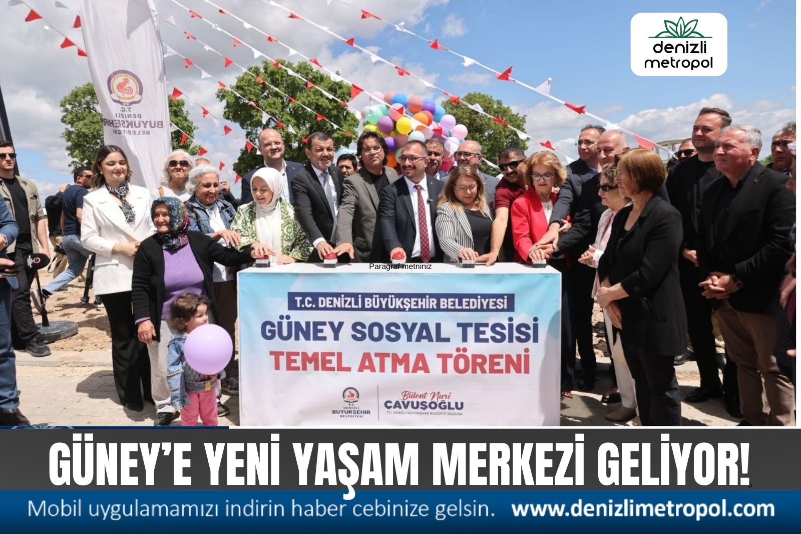GÜNEY’E YENİ YAŞAM MERKEZİ GELİYOR!