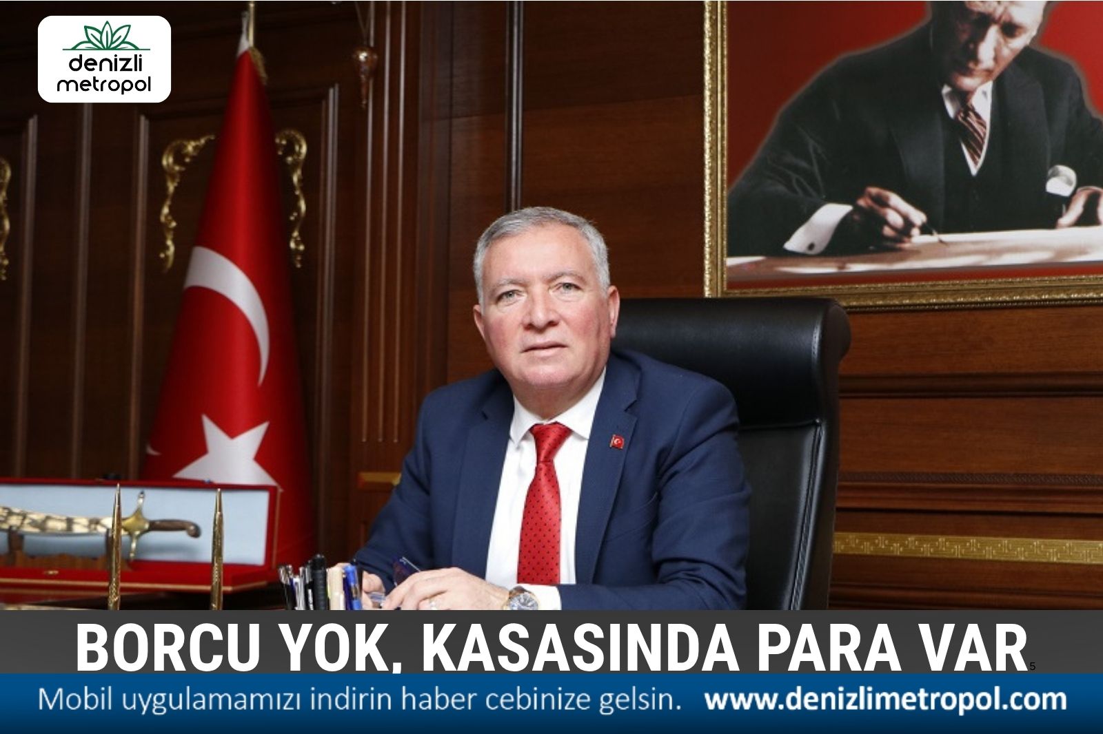 HONAZ BELEDİYESİ'NİN BORCU YOK, KAKASINDA PARA ÇOK