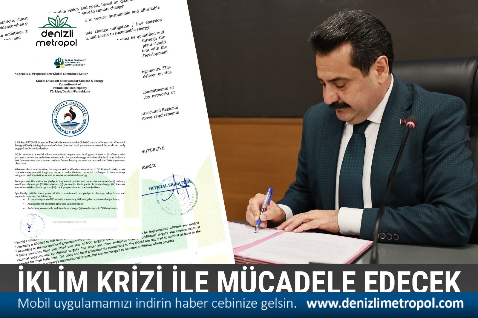 İKLİM KRİZİYLE MÜCADELEDE  PAMUKKALE’DE OLACAK