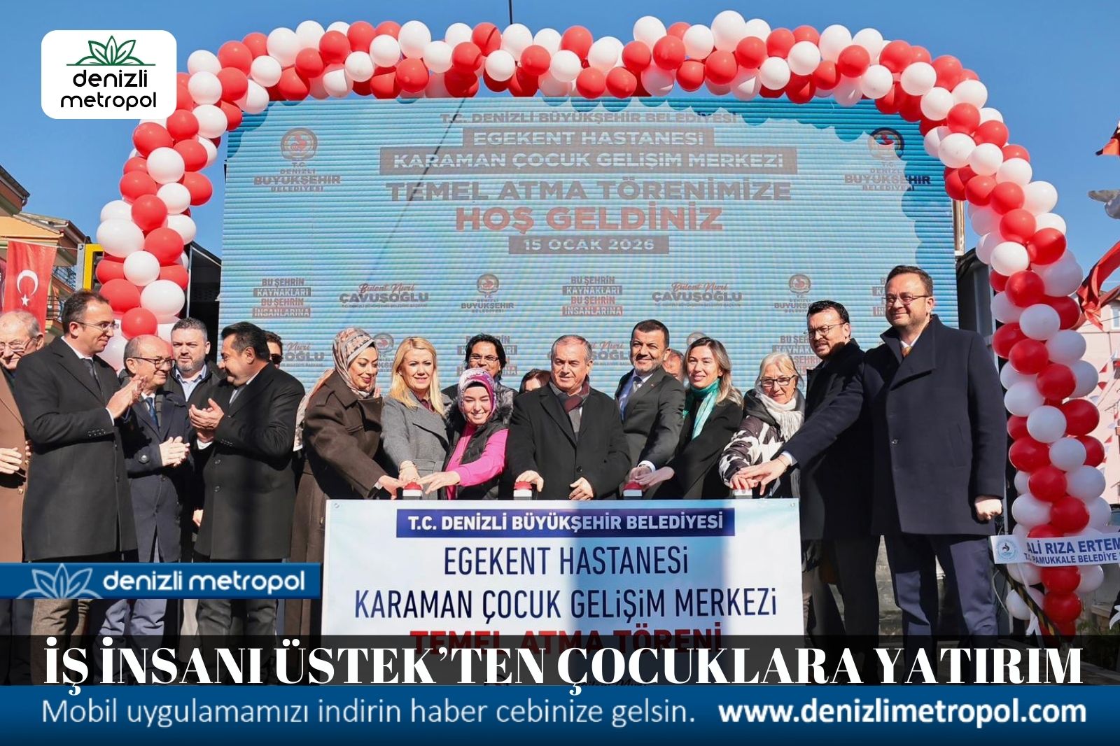 İŞ İNSANI ÜSTEK’TEN ÇOCUKLARA YATIRIM