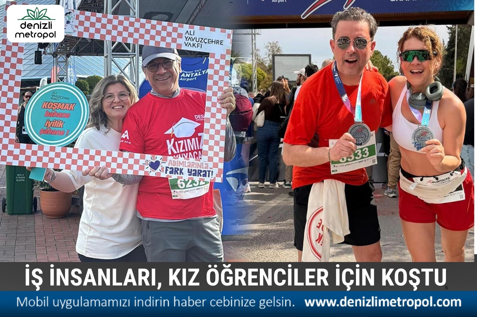 İŞ İNSANLARI KIZ ÖĞRENCİLER İÇİN KOŞTU