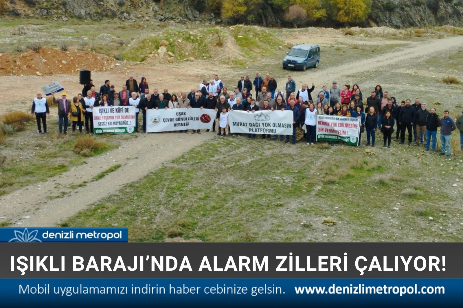 IŞIKLI BARAJ GÖLÜ ‘İMDAT’ ÇIĞLIĞI ATIYOR!