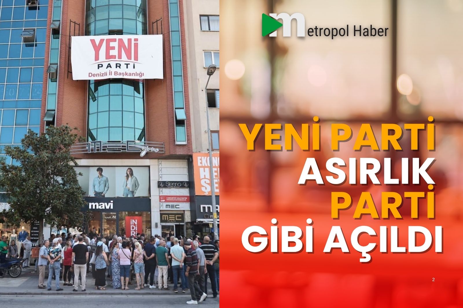 İSMİ YENİ AMA ASIRLIK PARTİ GİBİ LEVHA ASILDI