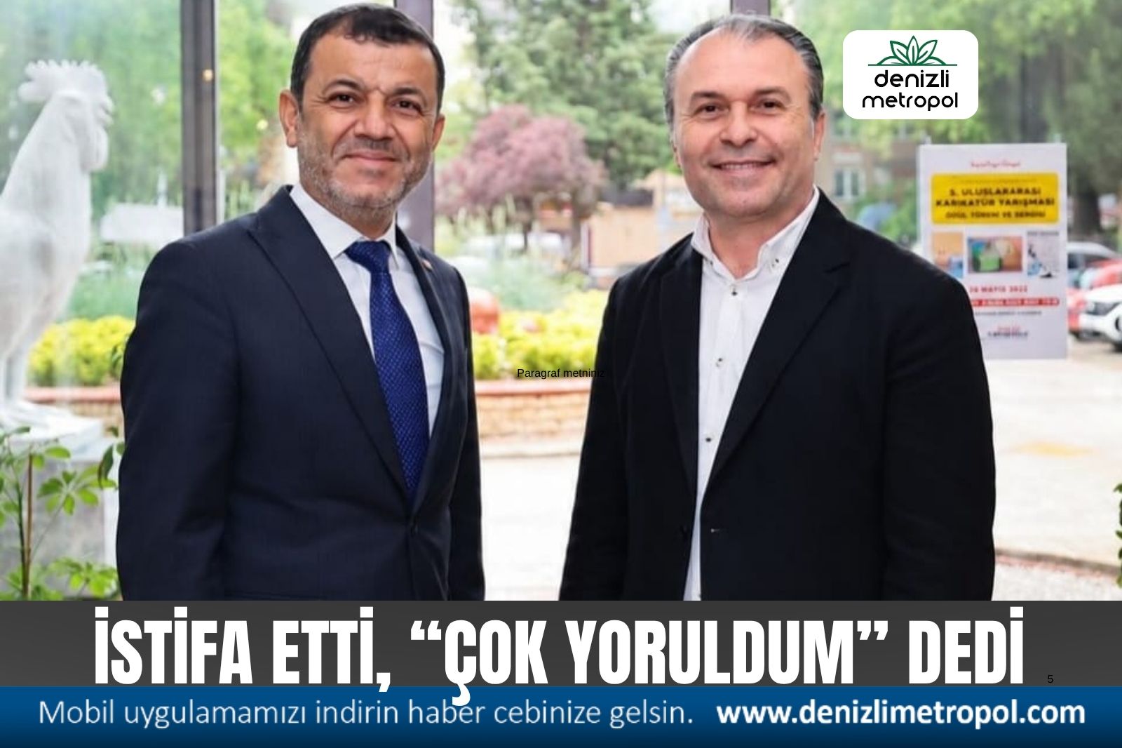 İSTİFA EDEN DAİRE BAŞKANI “YORULDUM..?” DEDİ
