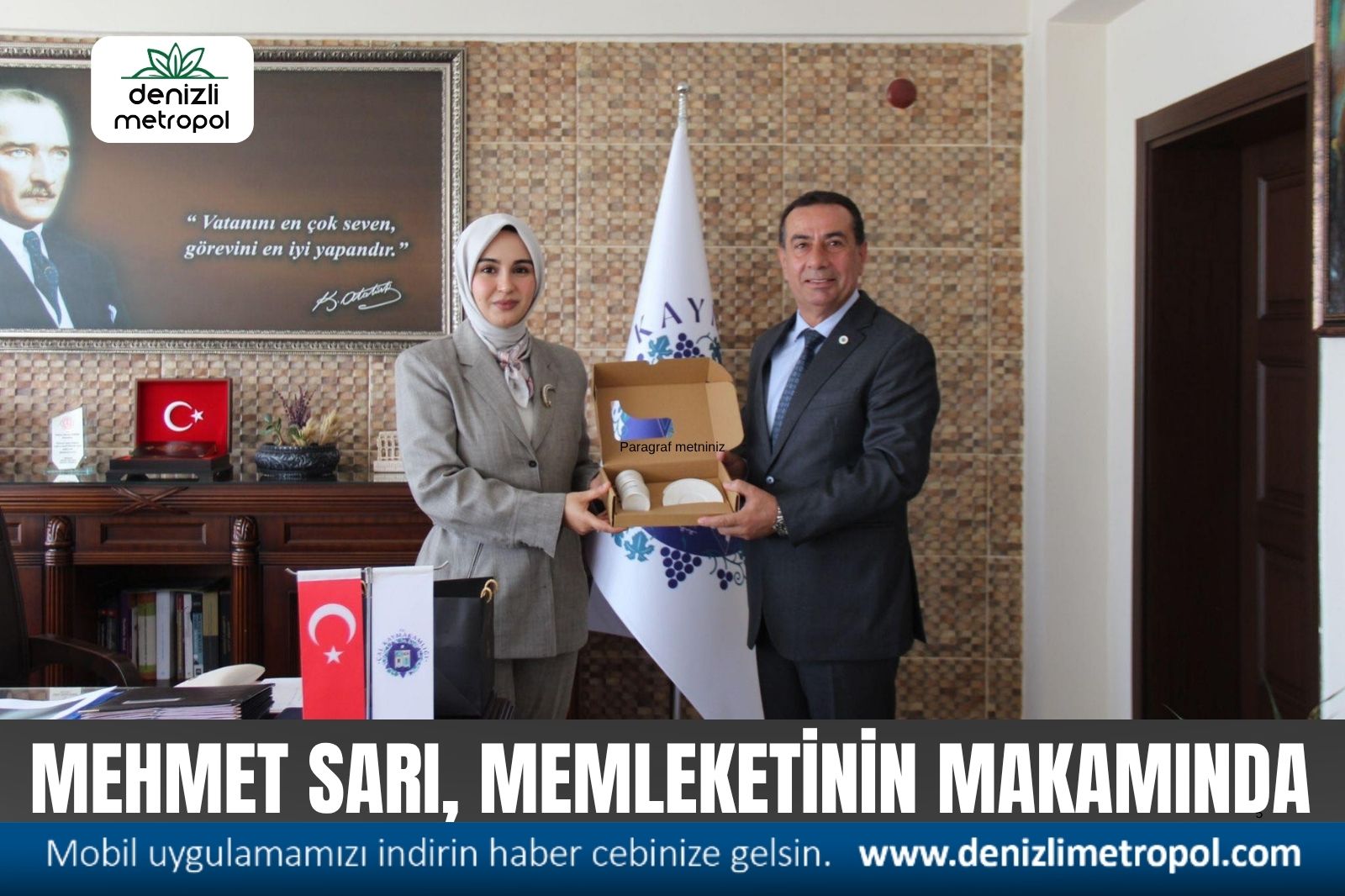 MEHMET SARI, MEMLEKETİNİN MAKAMINDA