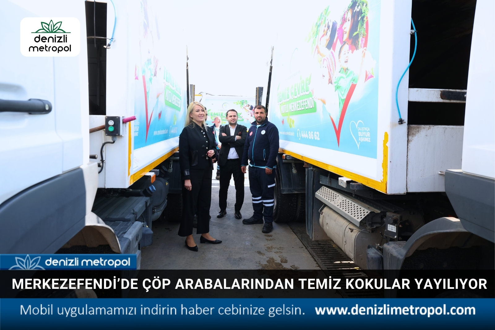 MERKEZEFENDİ’DE ÇÖP ARABALARINDAN TEMİZ KOKULAR YAYILIYOR