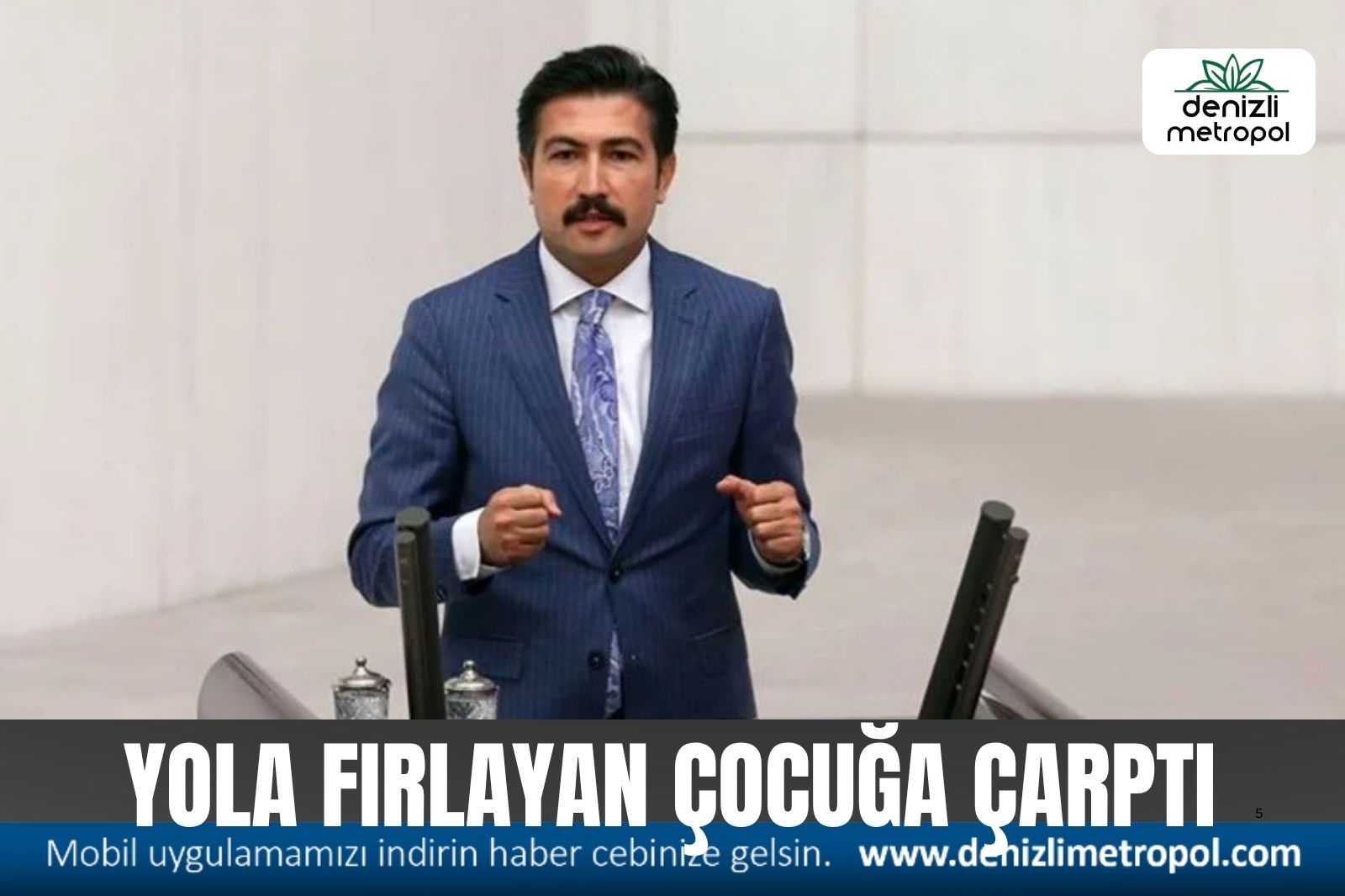 MİLLETVEKİLİ ÖZKAN YOLA FIRLAYAN ÇOCUĞA ÇARPTI