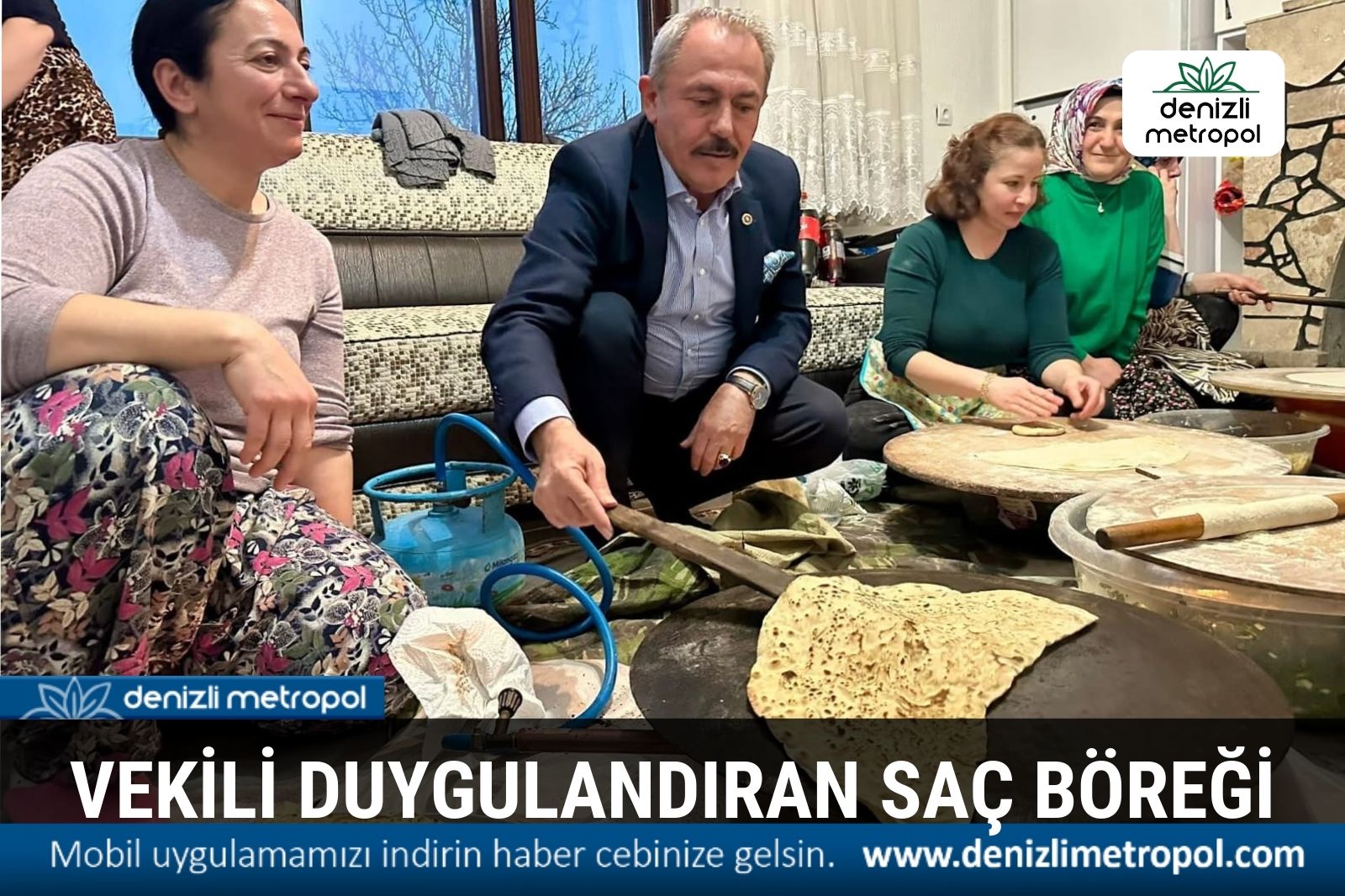 MİLLETVEKİLİ ŞAHİN TİN, SAÇ BÖREĞİ PİŞİRİRKEN ÇOK DUYGUSALLAŞTI