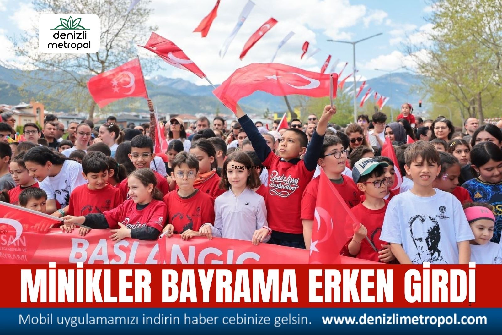 MİNİKLER BAYRAMA ERKEN GİRDİ