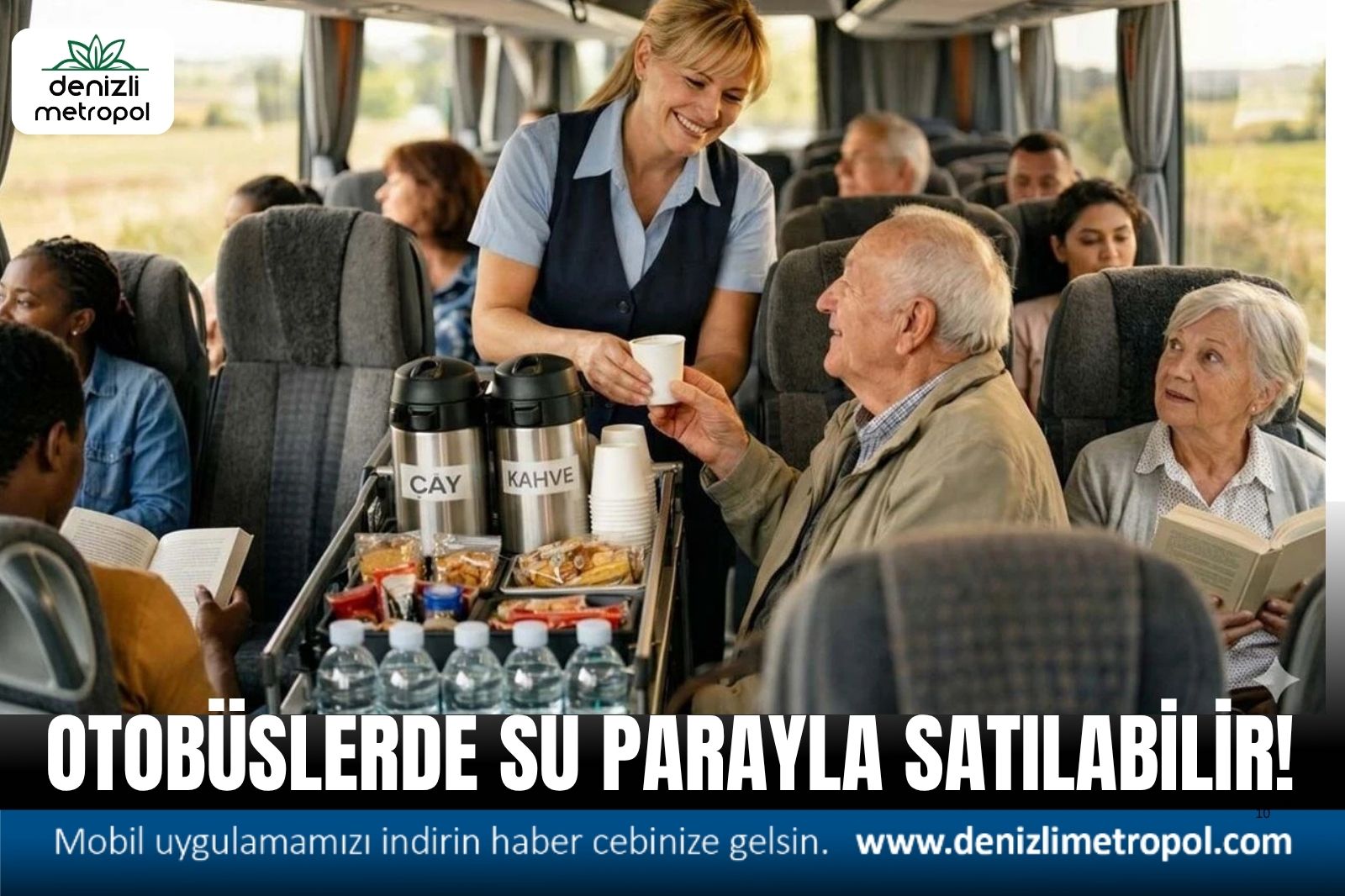 OTOBÜSLERDE SU BİLE PARAYLA SATILABİLİR!