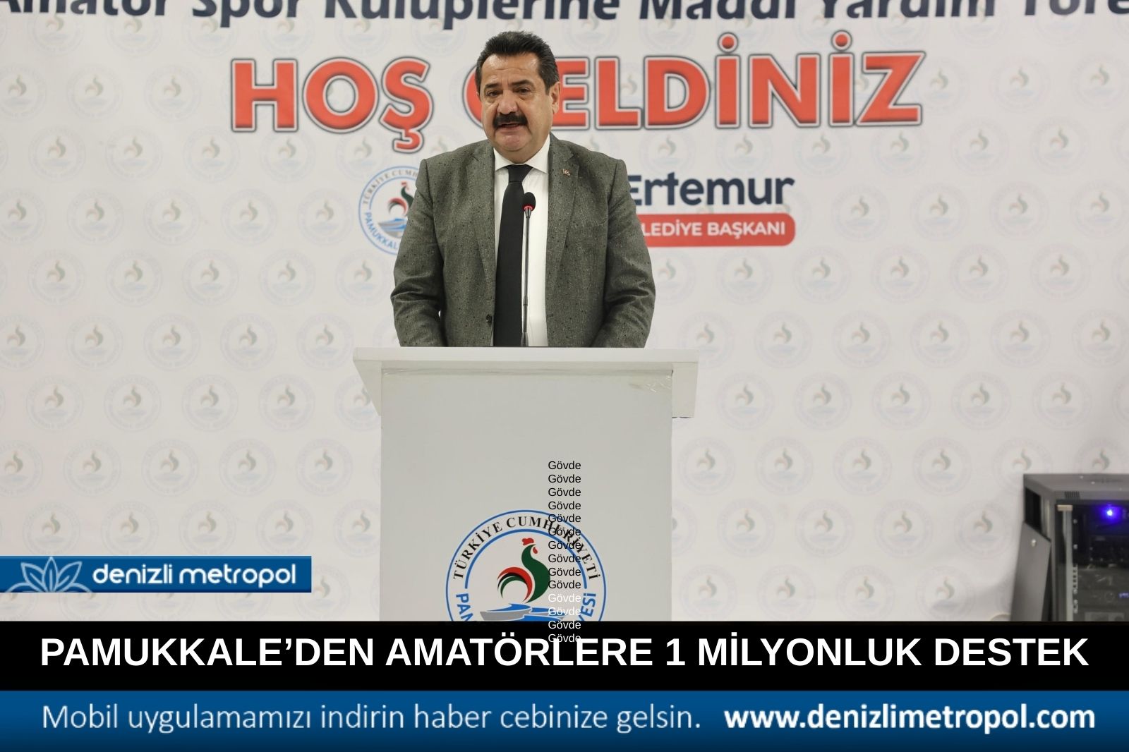 PAMUKKALE’DEN AMATÖRLERE 1 MİLYONLUK DESTEK