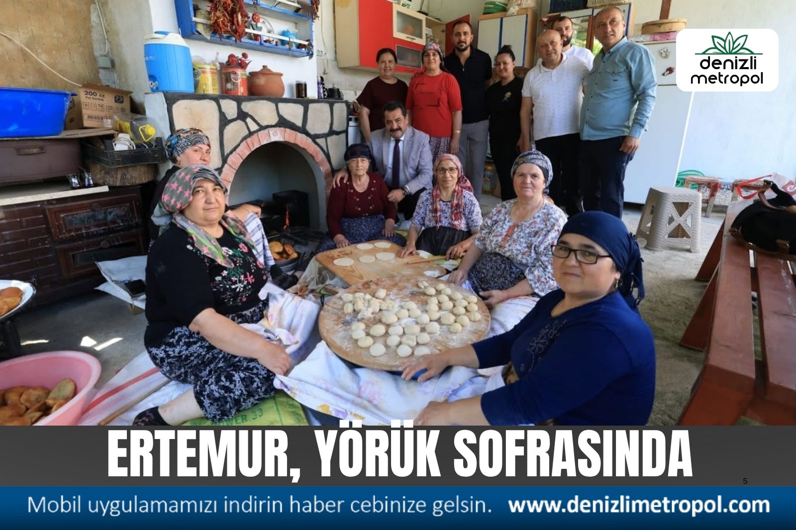 PAMUKKALE'NİN BAŞKANI YÖRÜK SOFRASINDA