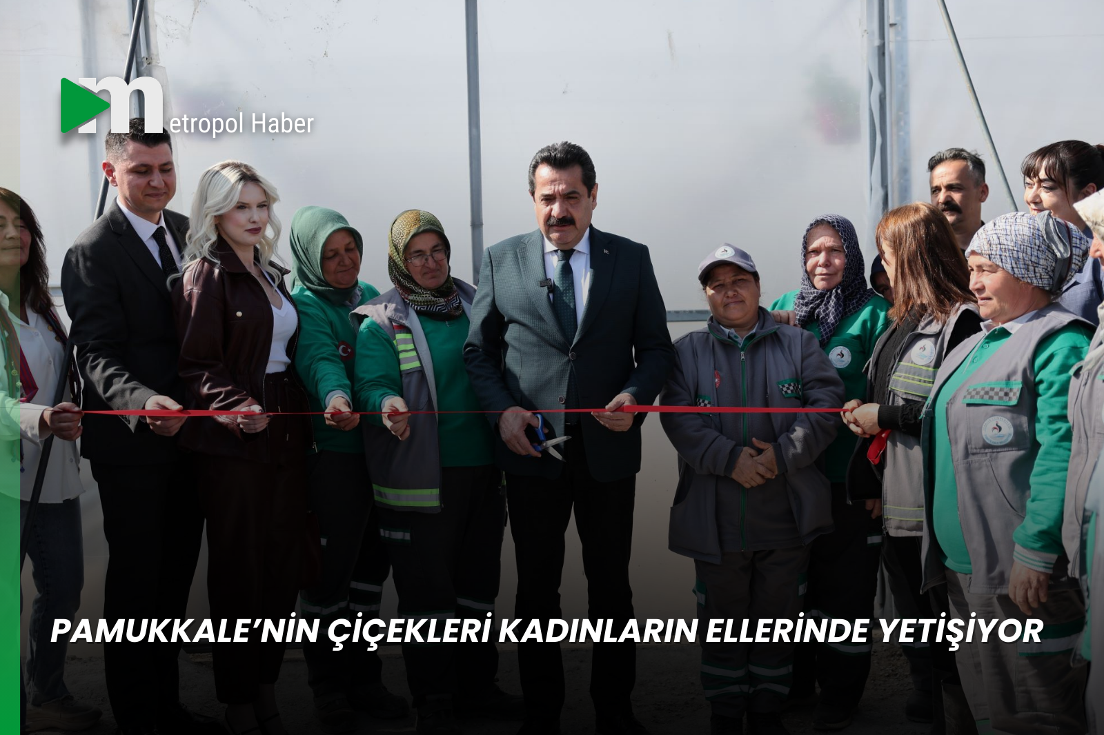 PAMUKKALE’NİN ÇİÇEKLERİ KADINLARIN ELLERİNDE YETİŞİYOR