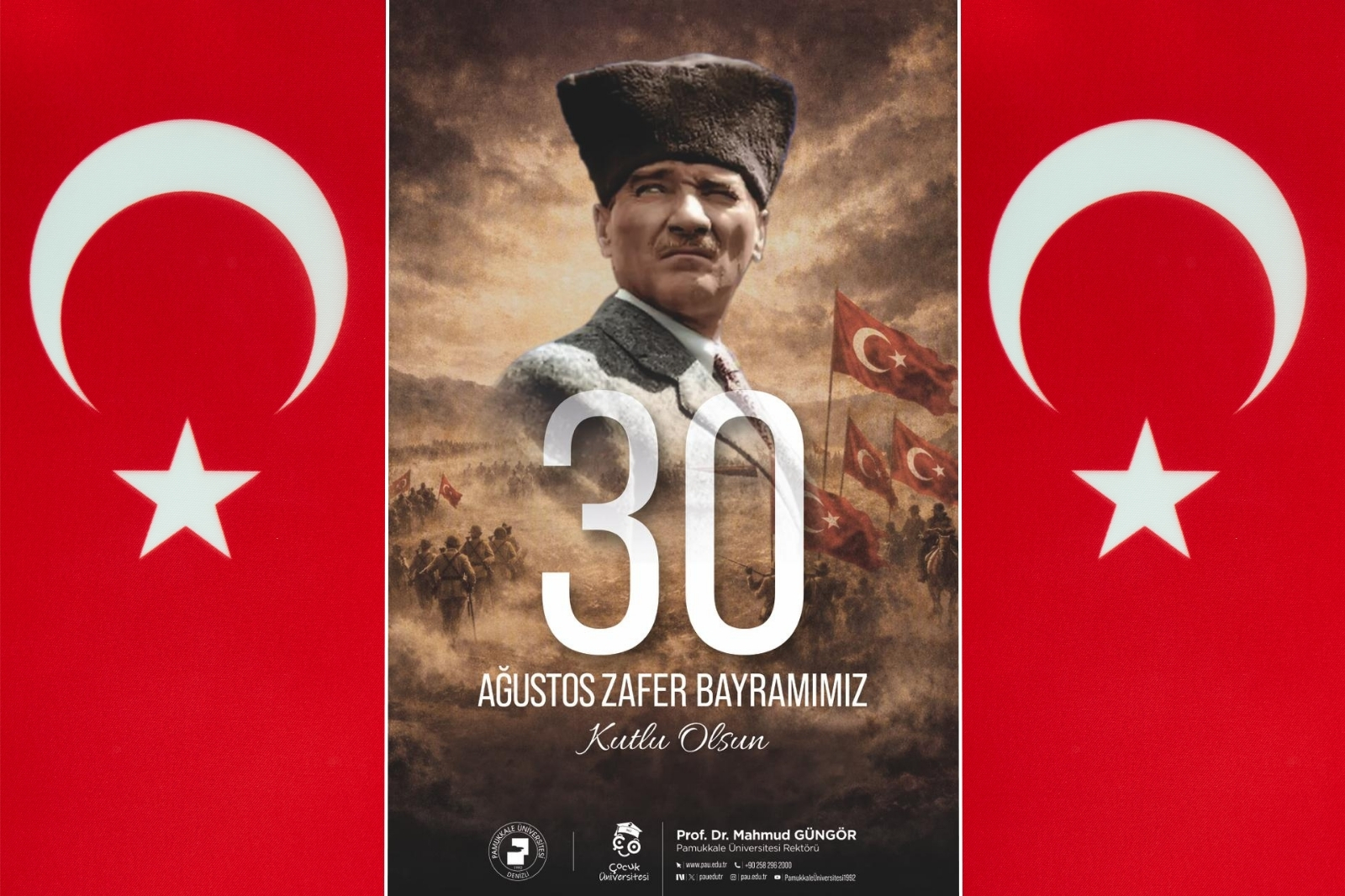 PAÜ Rektörü Güngör'den 30 Ağustos Zafer Bayramı Mesajı