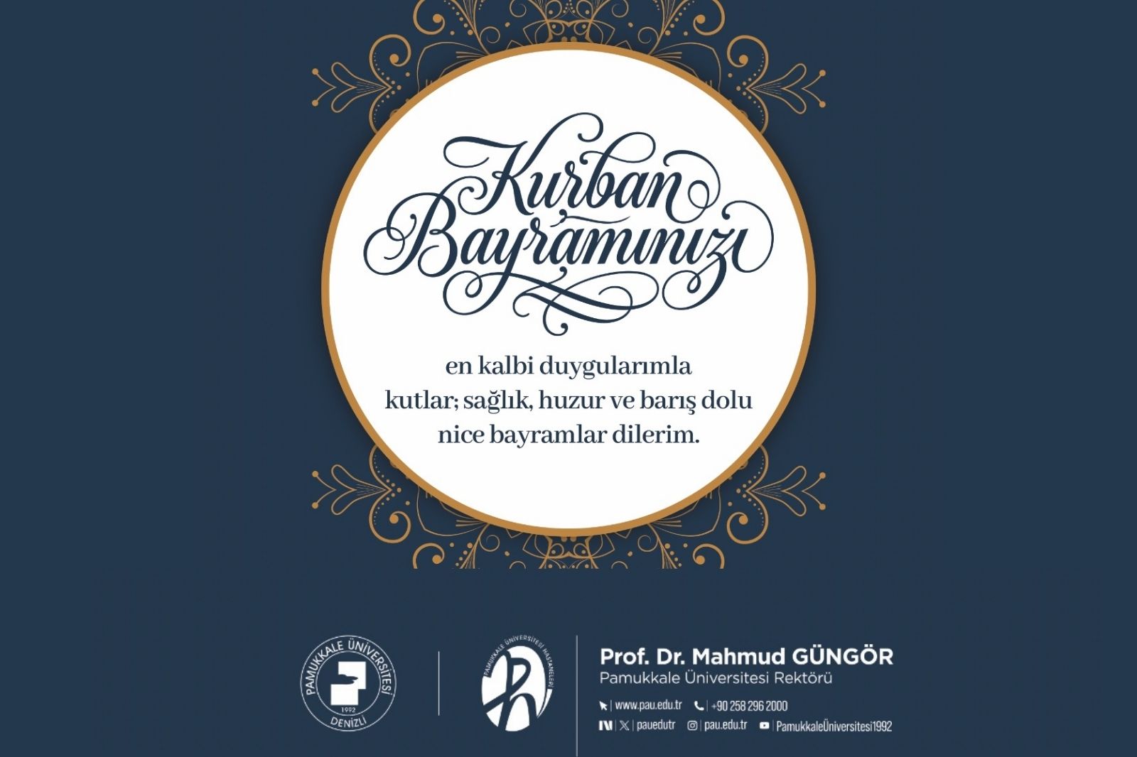 PROF.DR.MAHMUD GÜNGÖR'ÜN KURBAN BAYRAMI MESAJI
