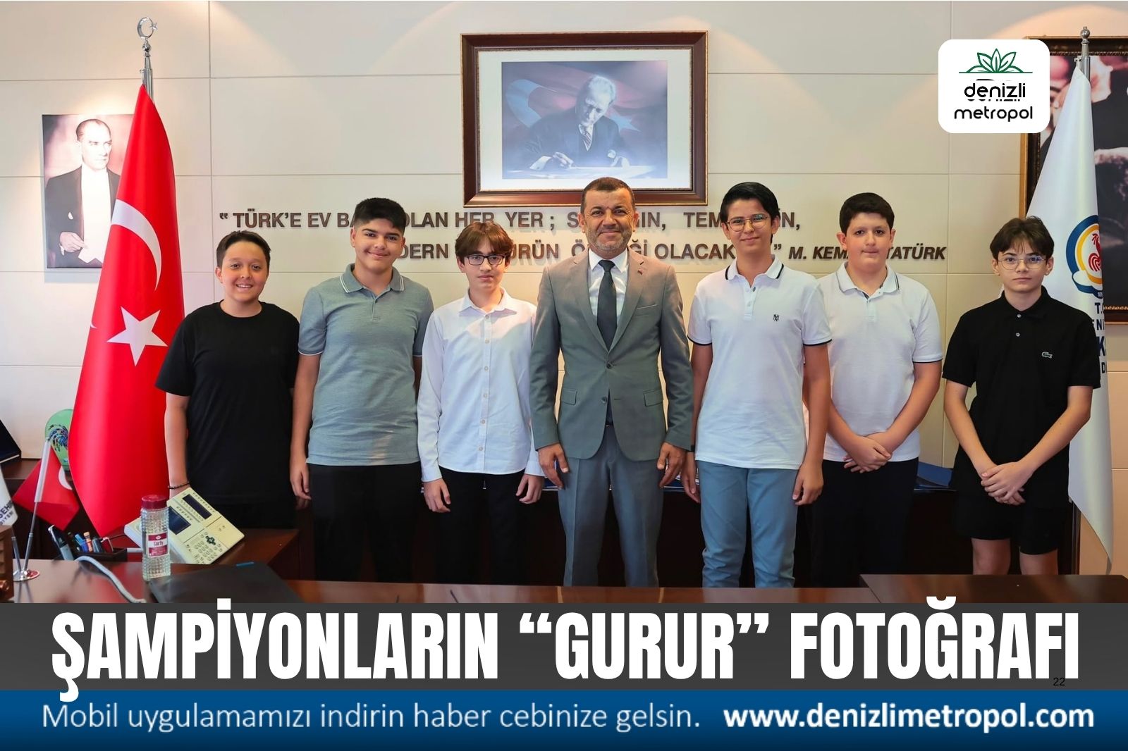 ŞAMPİYONLARDAN GURUR FOTOĞRAFI