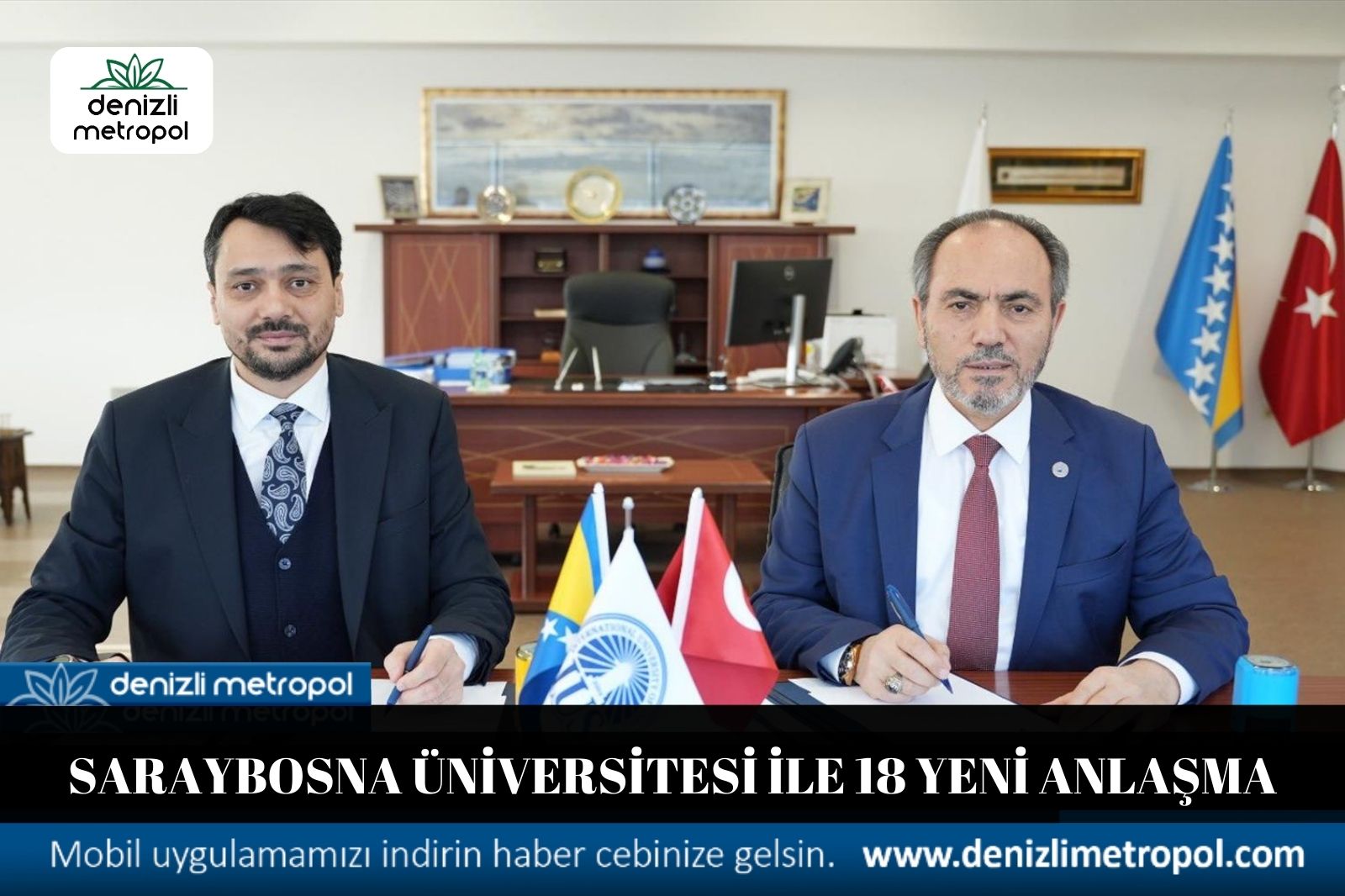 SARAYBOSNA ÜNİVERSİTESİ İLE 18 YENİ ANLAŞMA