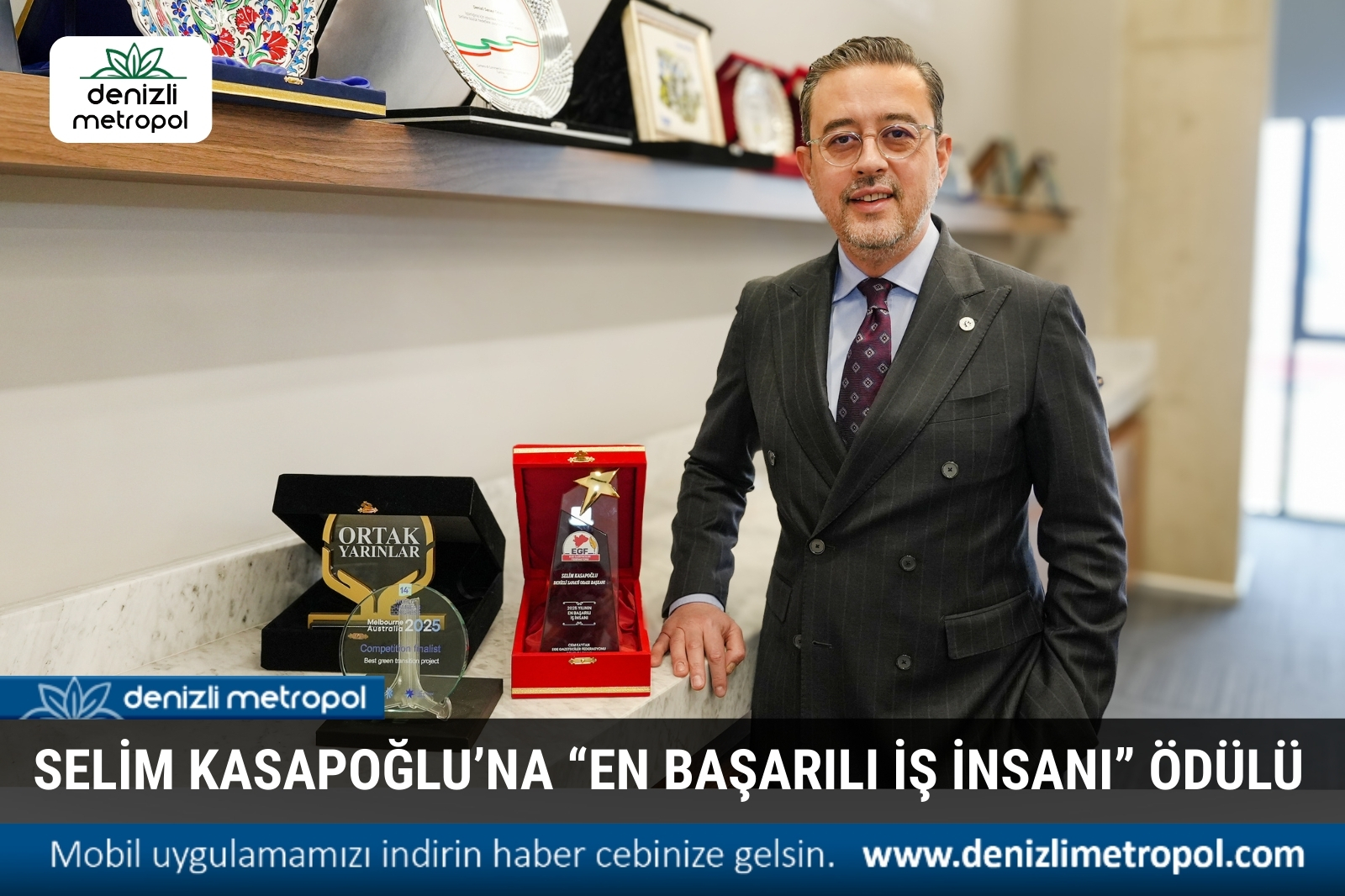 SELİM KASAPOĞLU’NA “EN BAŞARILI İŞ İNSANI” ÖDÜLÜ