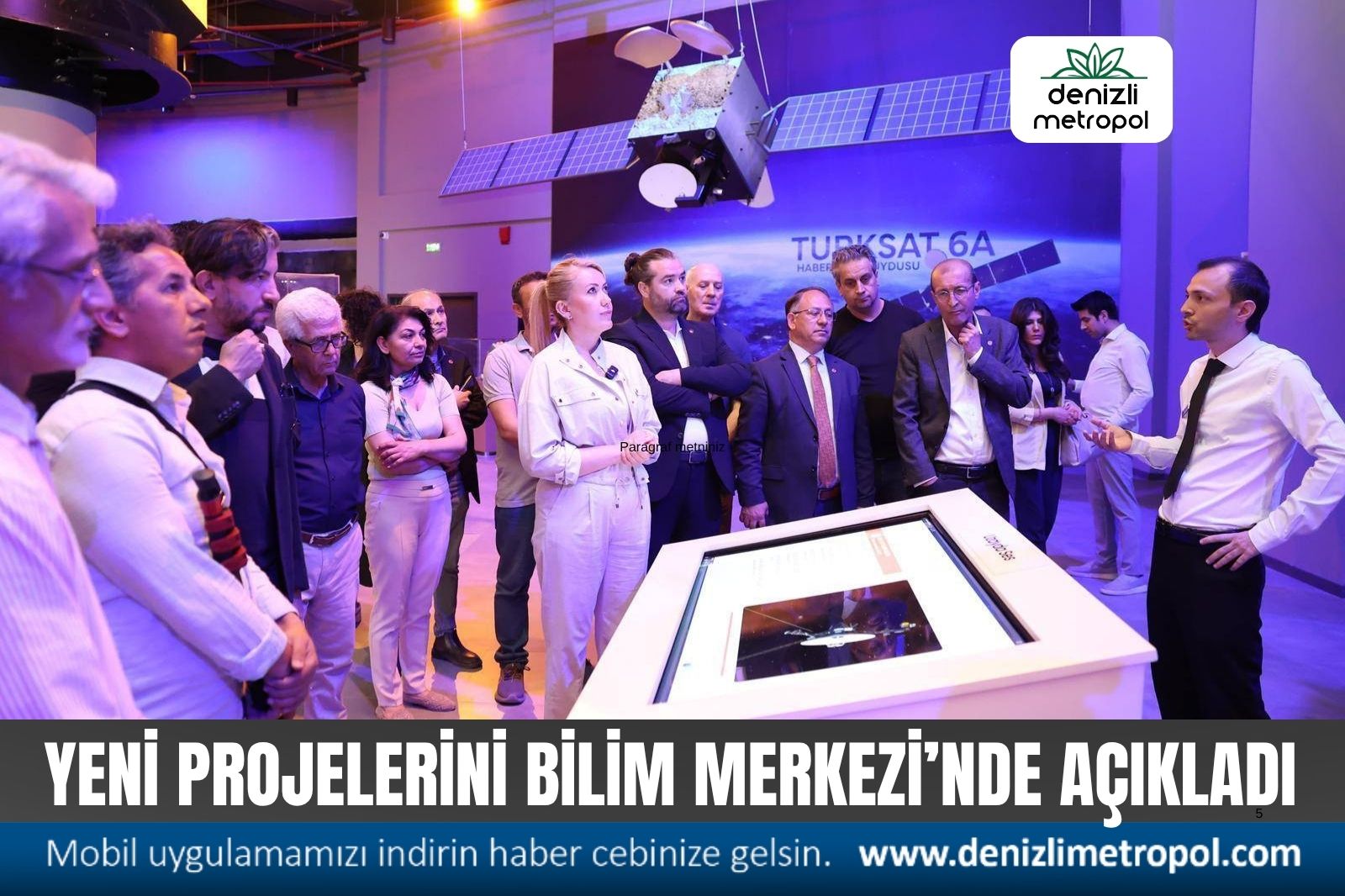 ŞENİZ DOĞAN YENİ PROJELERİNİ  BİLİM MERKEZİ’NDE AÇIKLADI