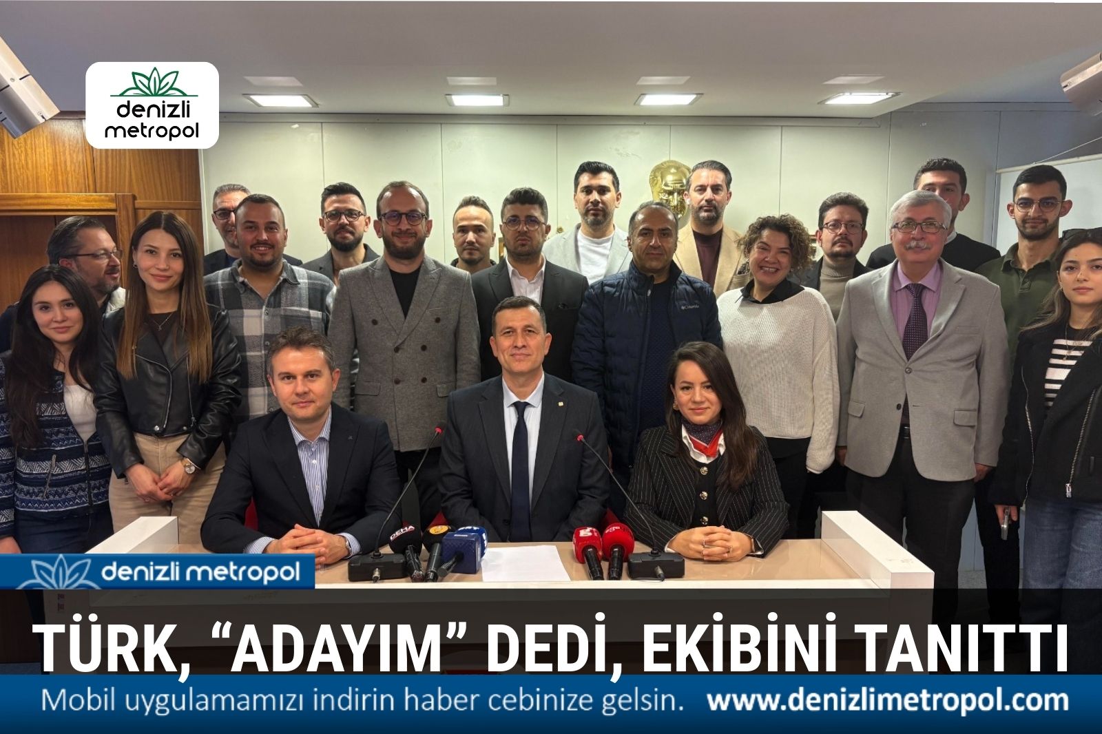 SEYHUN TÜRK, “ADAYIM” DEDİ, EKİBİNİ TANITTI