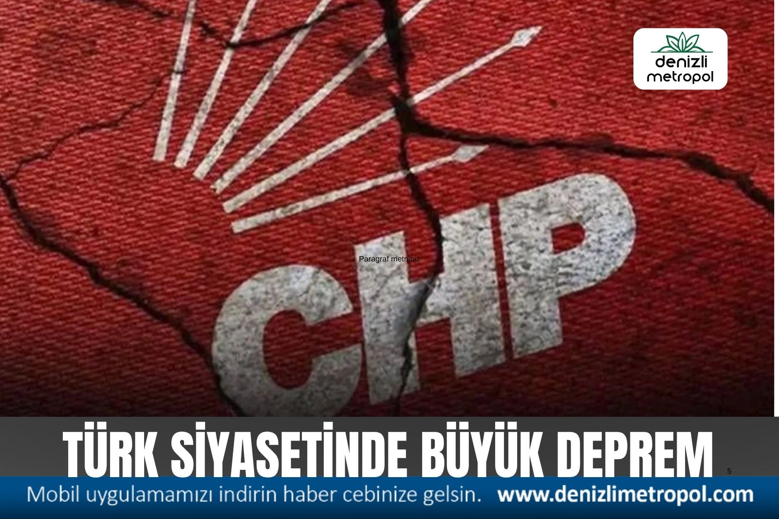SİYASETTE BÜYÜK DEPREM